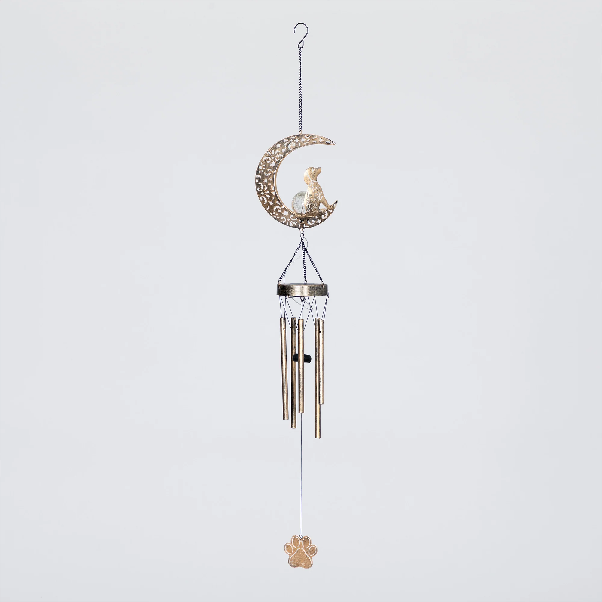 Pet Crescent Moon Solar Wind Chime - Image 13