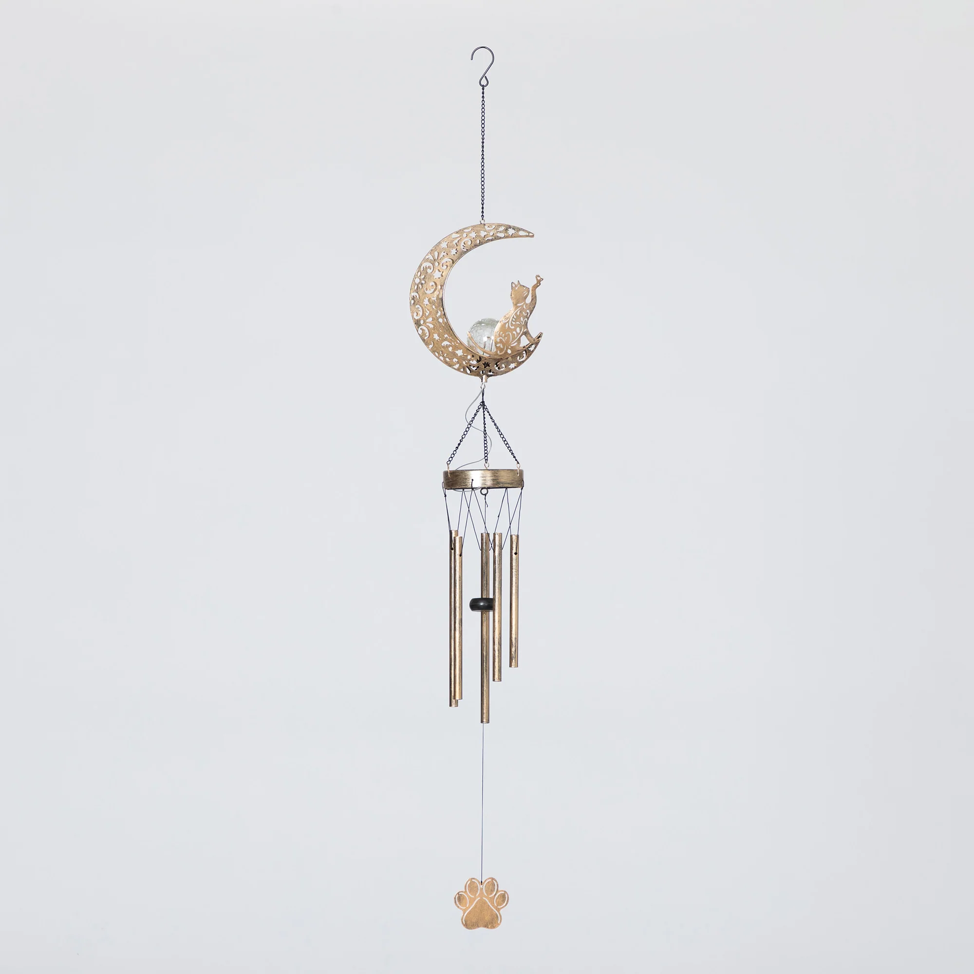 Pet Crescent Moon Solar Wind Chime - Image 6