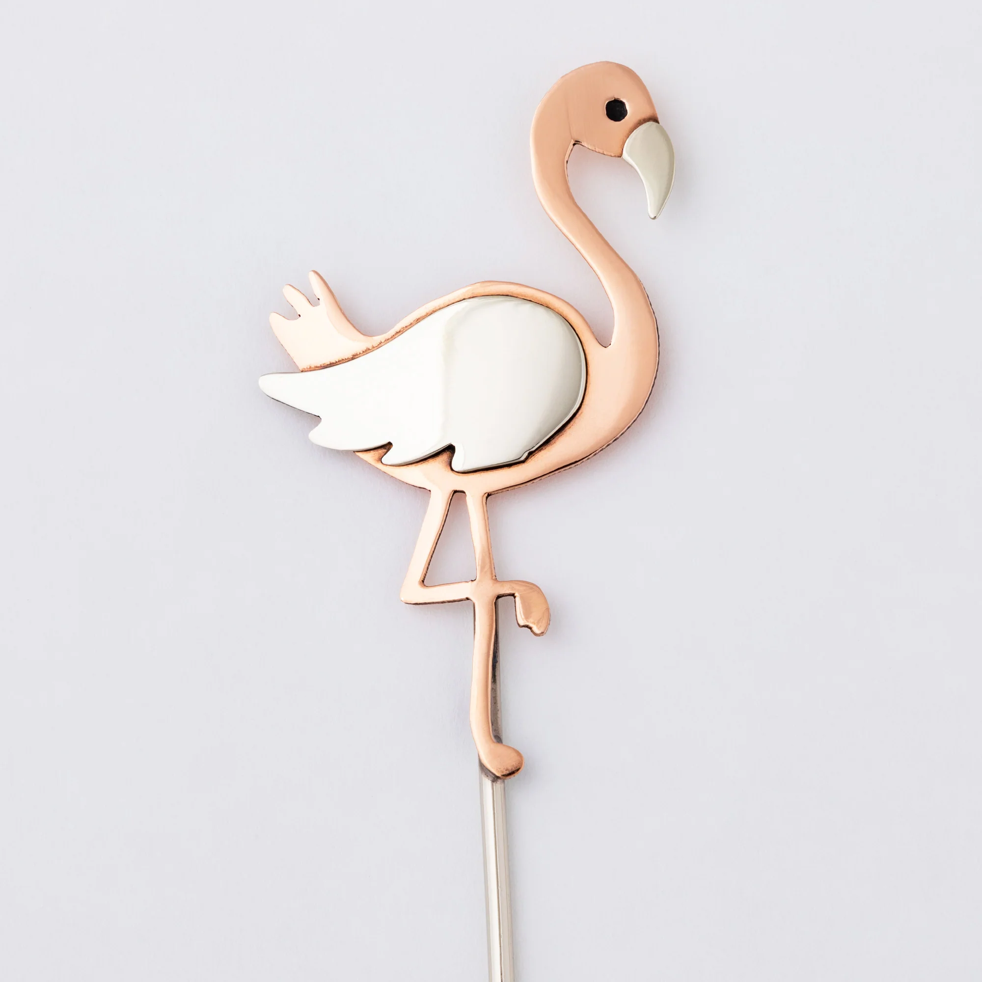 Flamingo Mixed Metal Plant Stake - Image 3