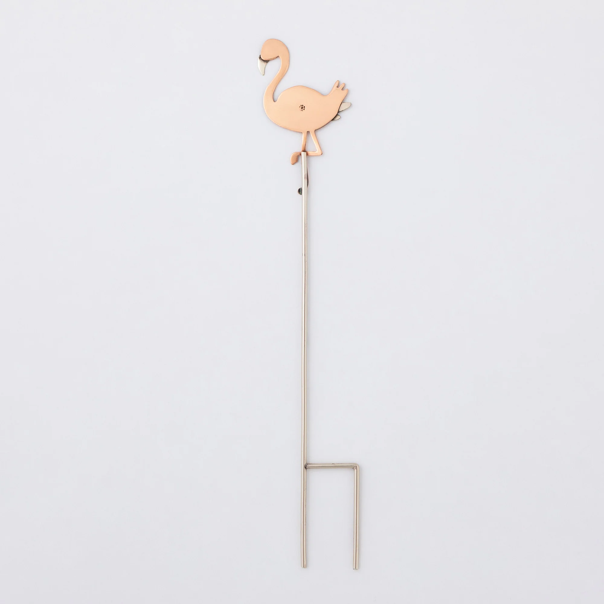 Flamingo Mixed Metal Plant Stake - Image 4