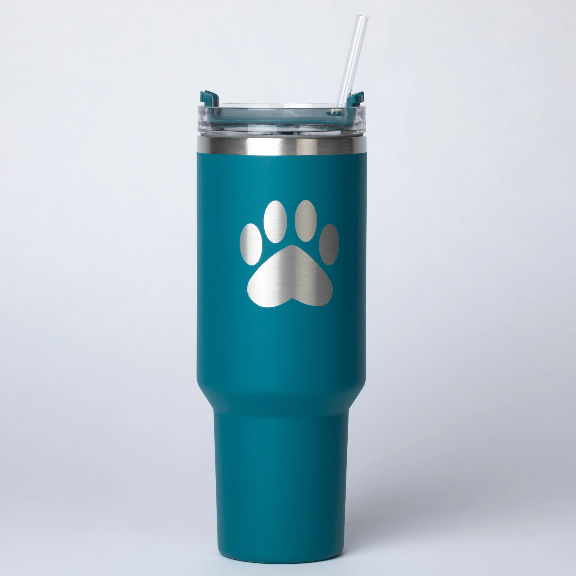 Paw Print Vacuum Sealed Stainless Steel Tumbler - 40 oz - Image 21
