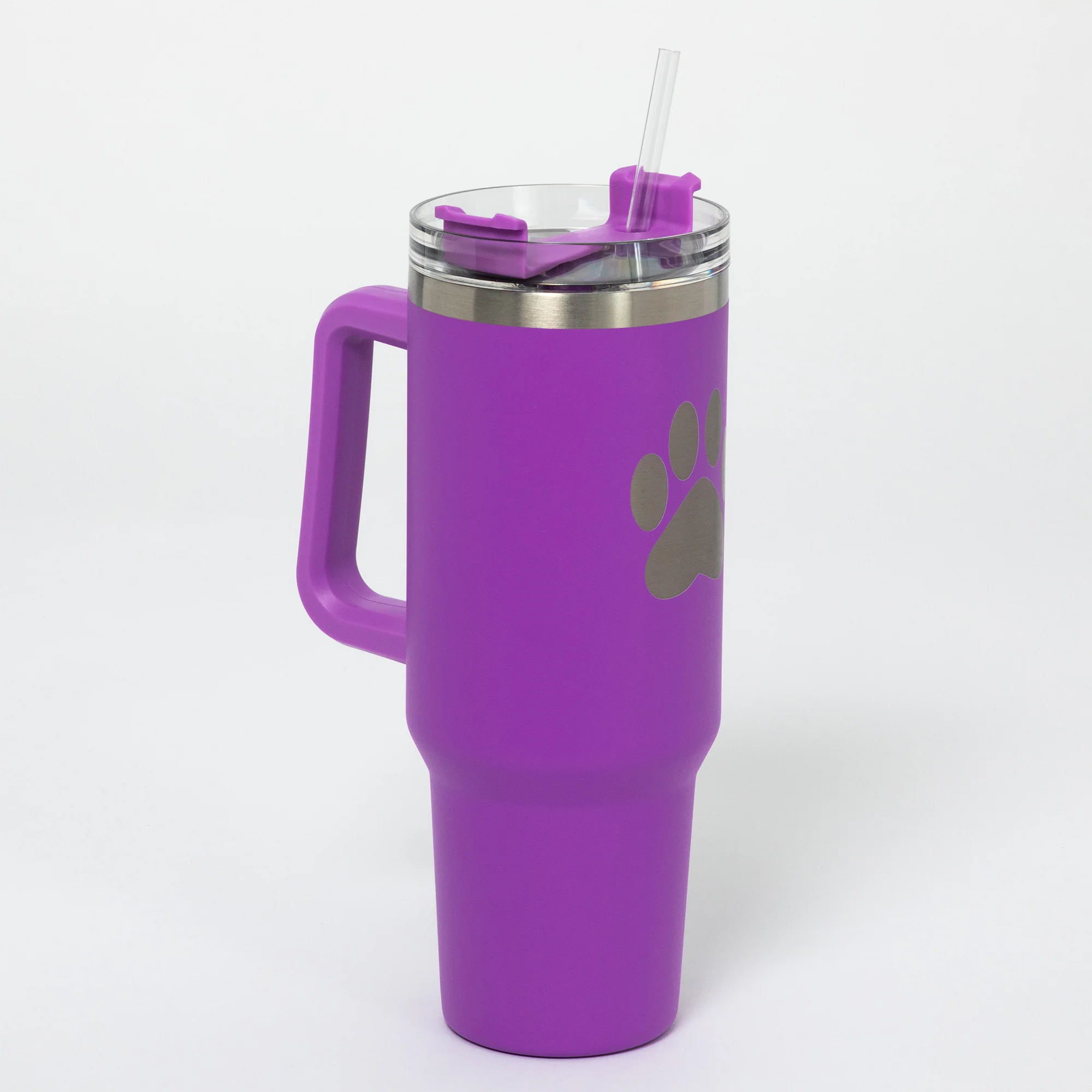 Paw Print Vacuum Sealed Stainless Steel Tumbler - 40 oz - Image 26