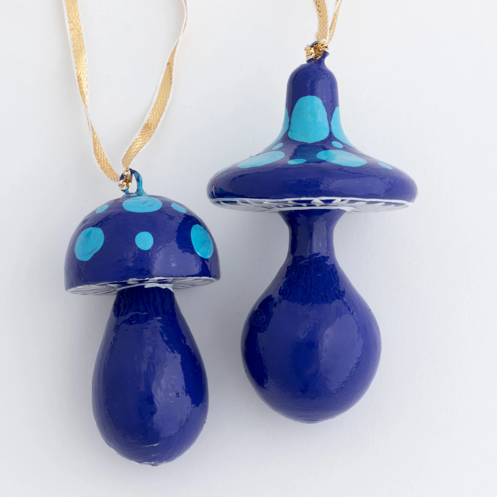 Hand Painted Mushroom Ornaments - Set of 2 - Image 10