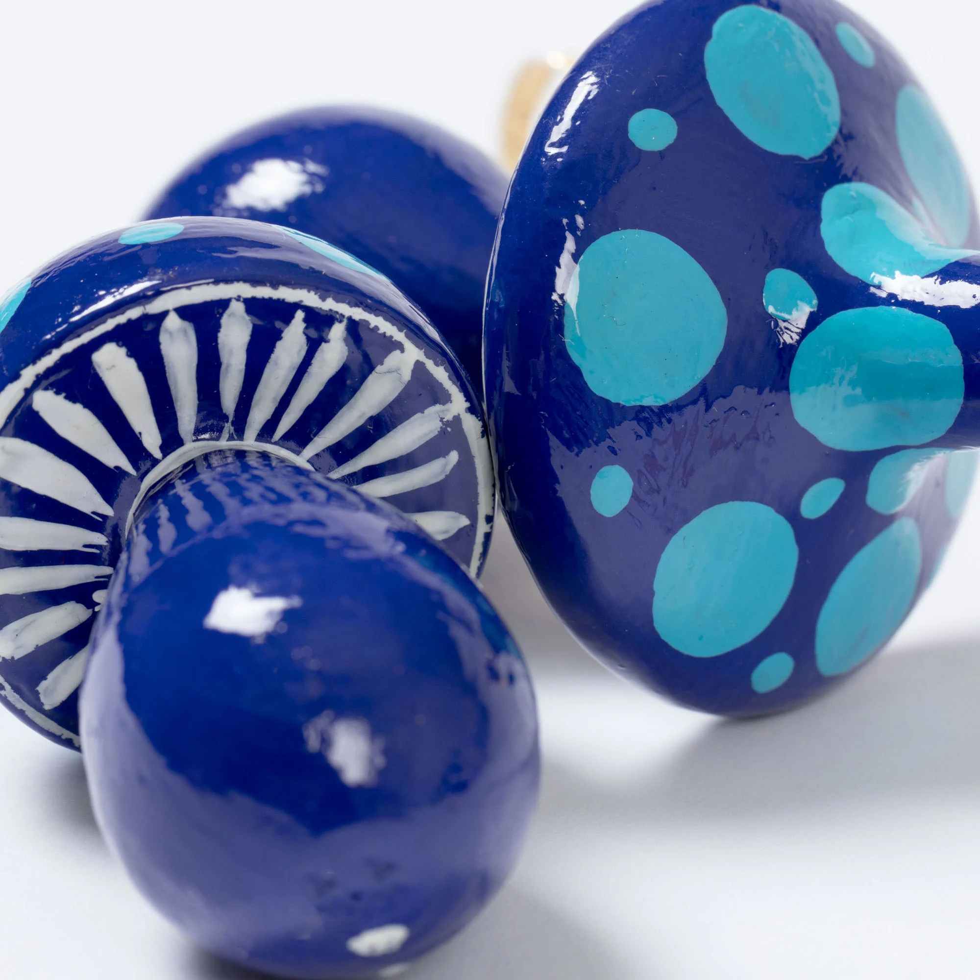 Hand Painted Mushroom Ornaments - Set of 2 - Image 9