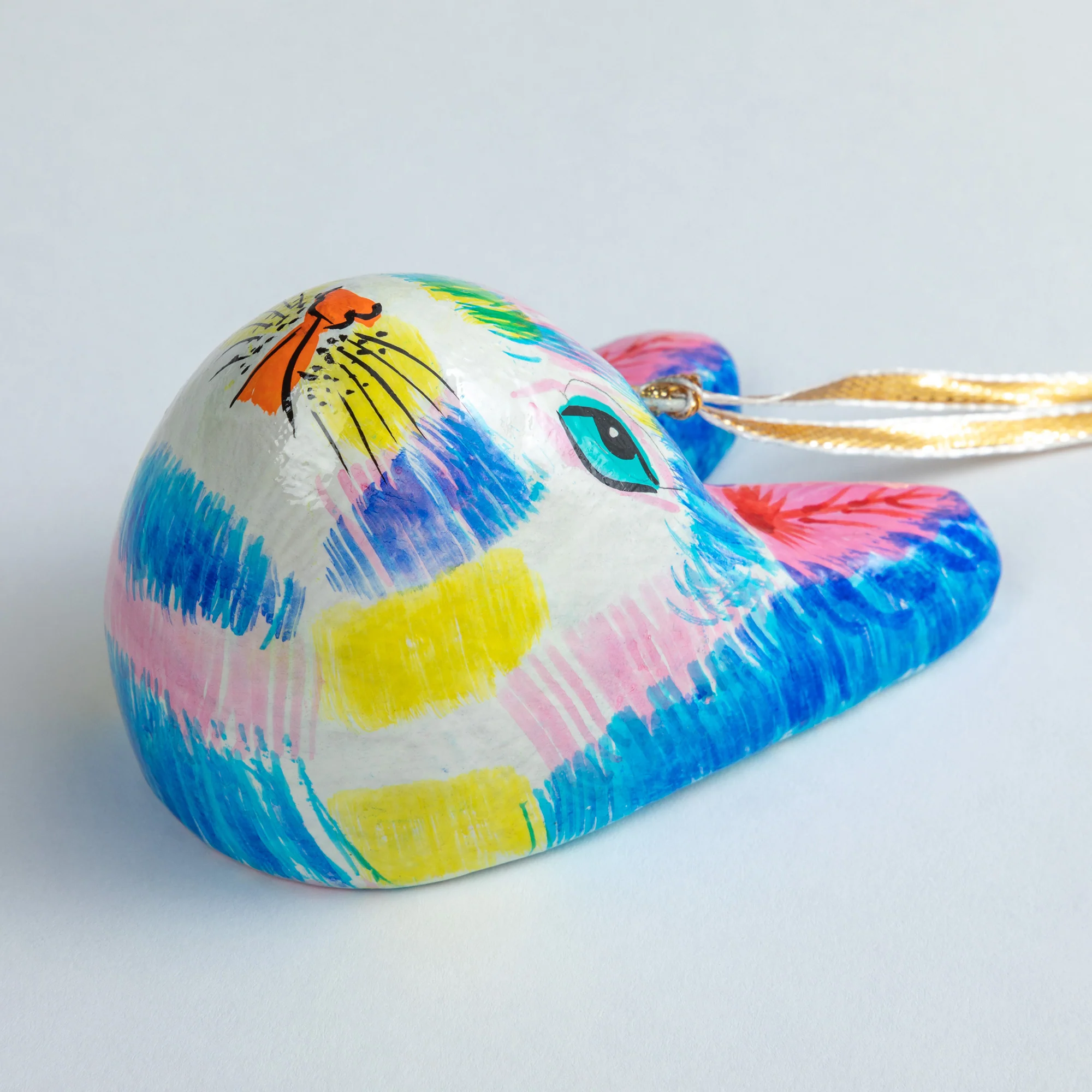 Hand Painted Cat Ornament - Image 3