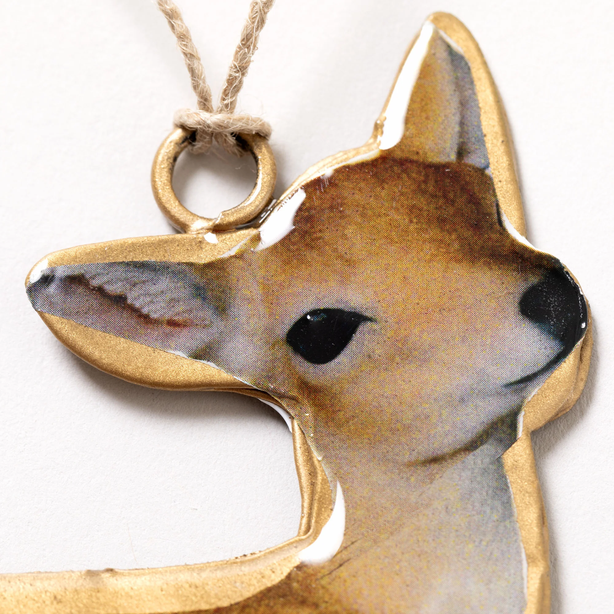 Love for Deer Metal Ornament - Image 2