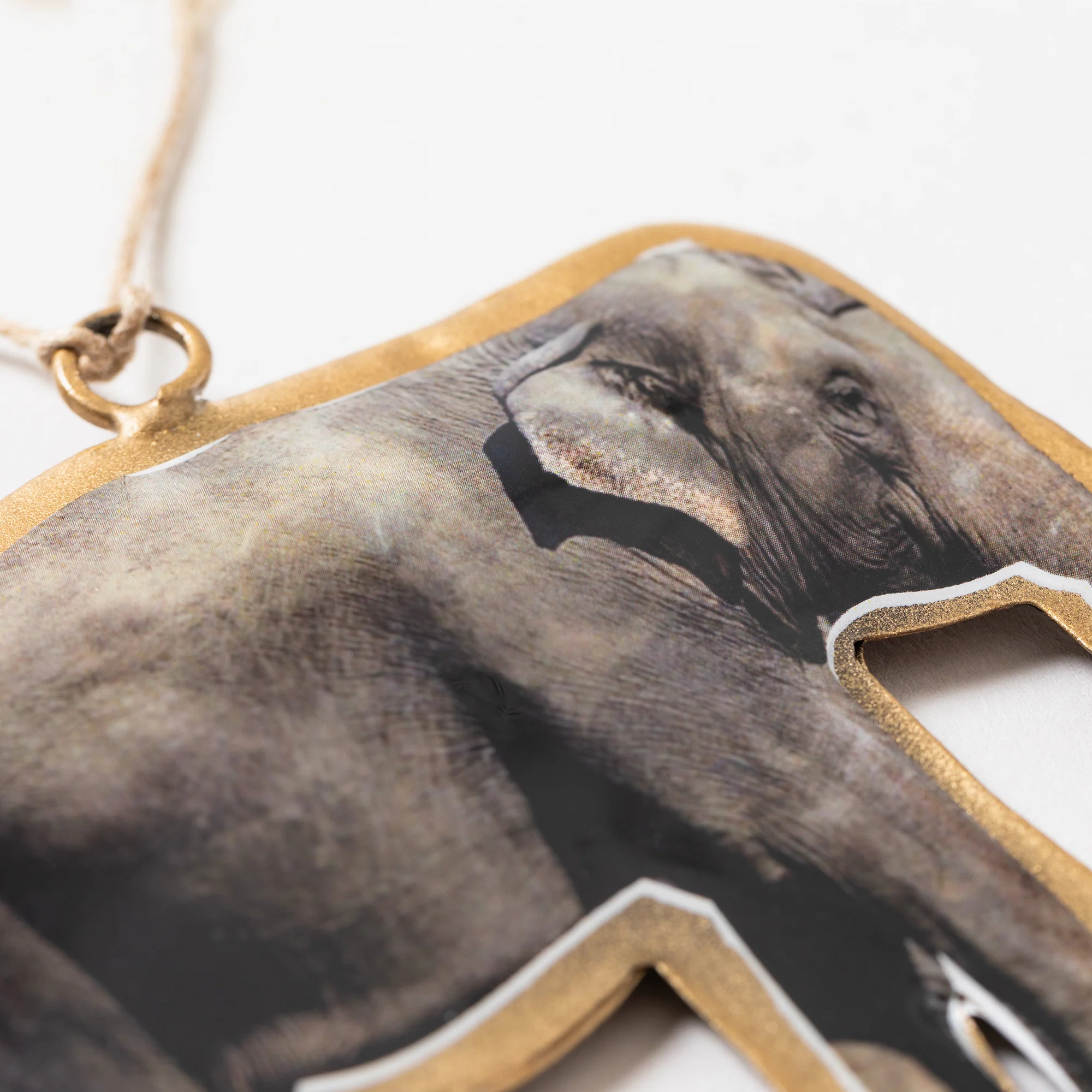 Love For Elephants Metal Ornament - Image 2