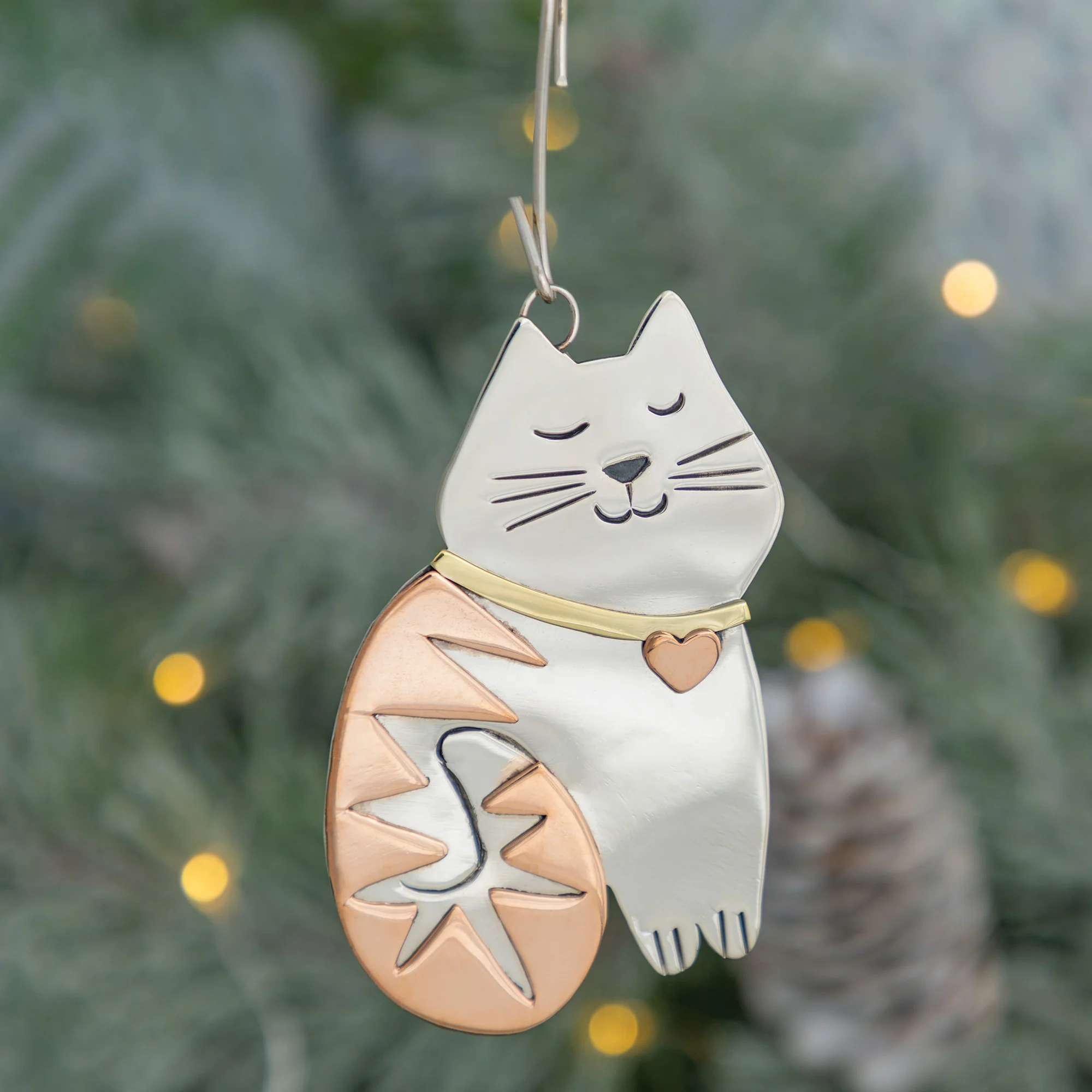 Whiskers & Stripes Cat Ornament - Image 6