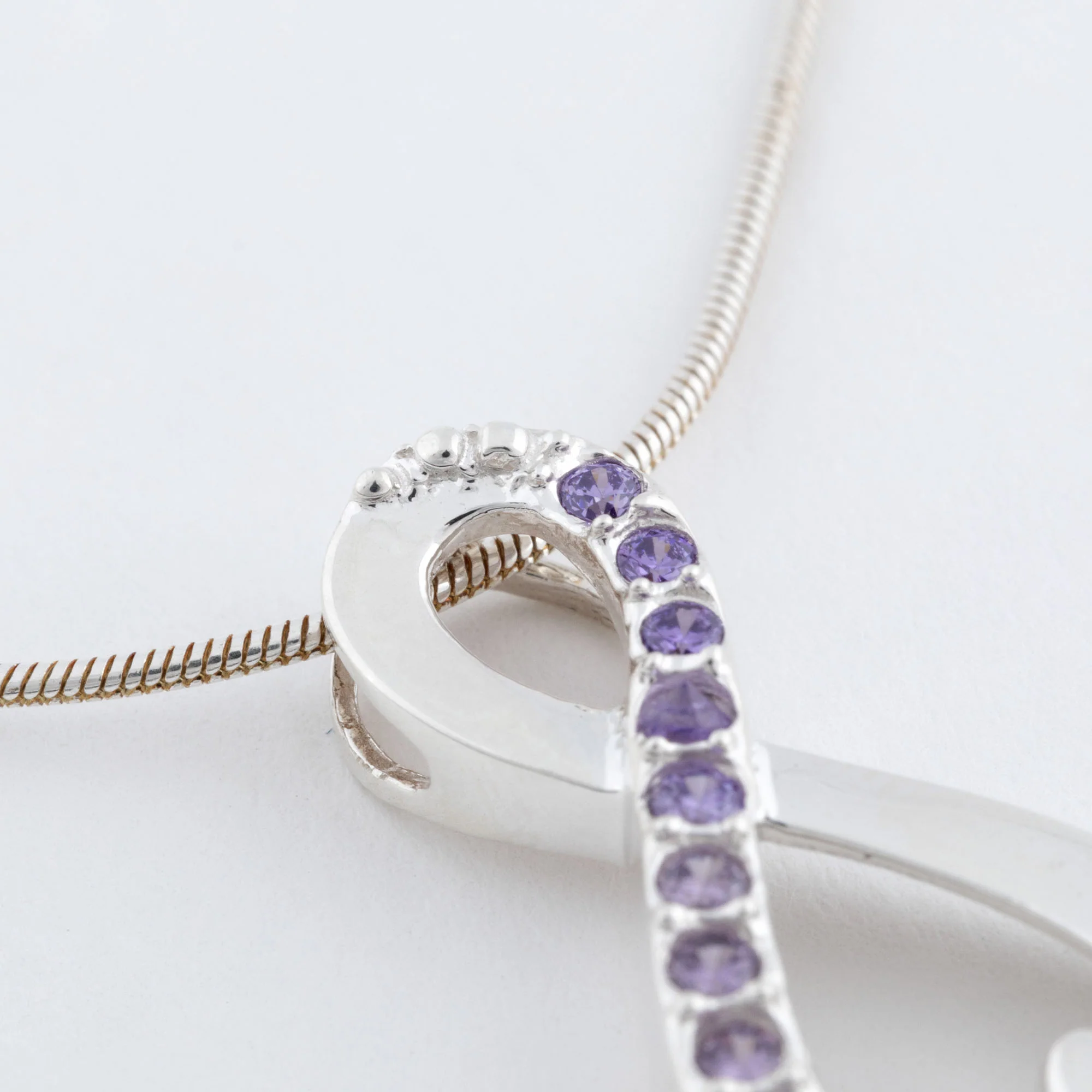 Infinity Love for Paws Sterling & Crystal Necklace - Image 2