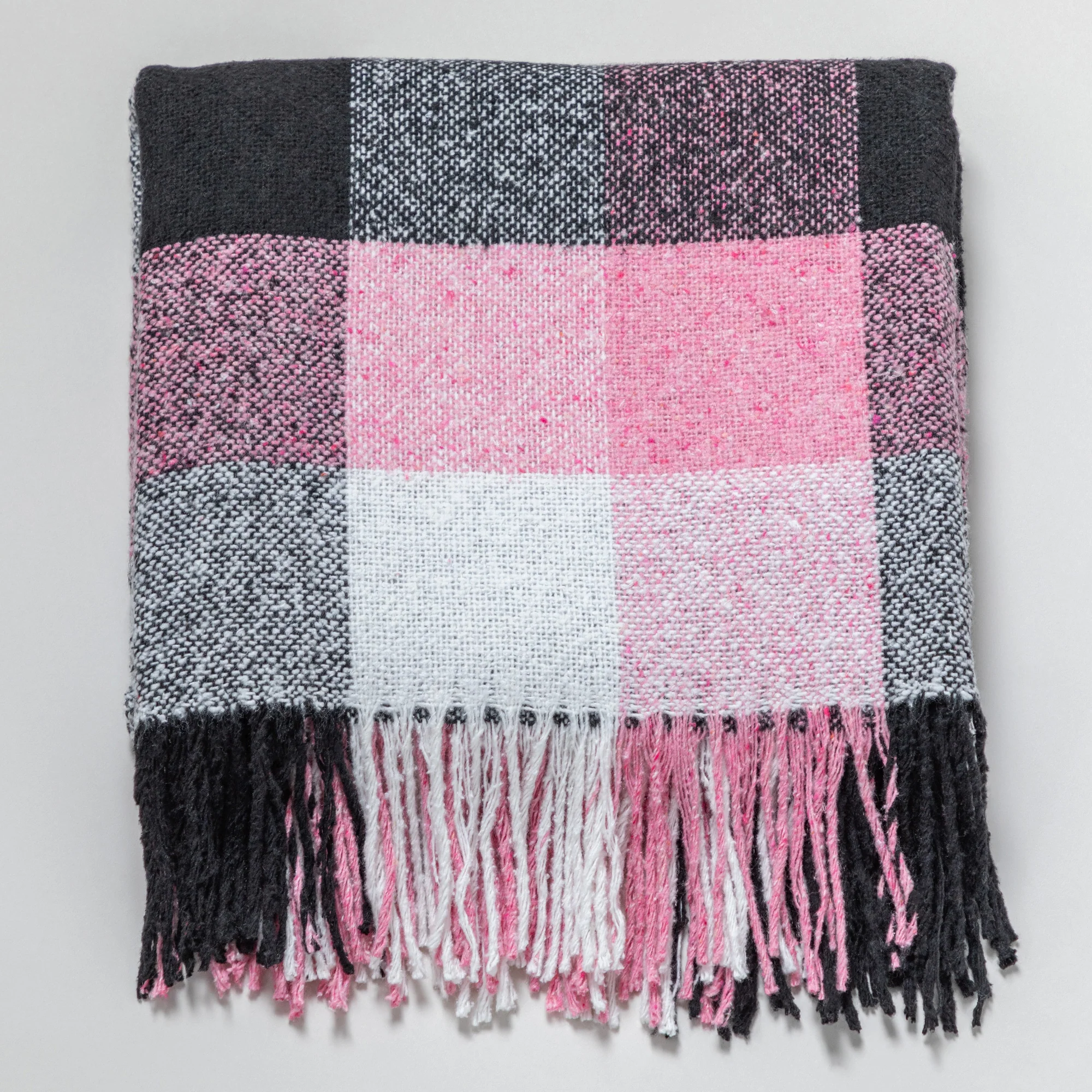 Ukrainian Wool-Blend Fringed Throw Blanket - Image 24