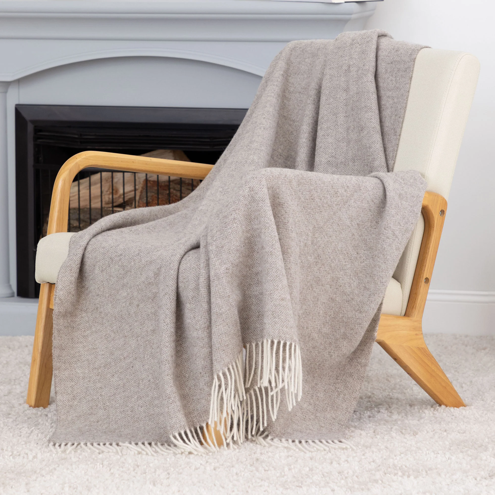 Ukrainian 100% Merino Wool Throw Blanket - Image 4