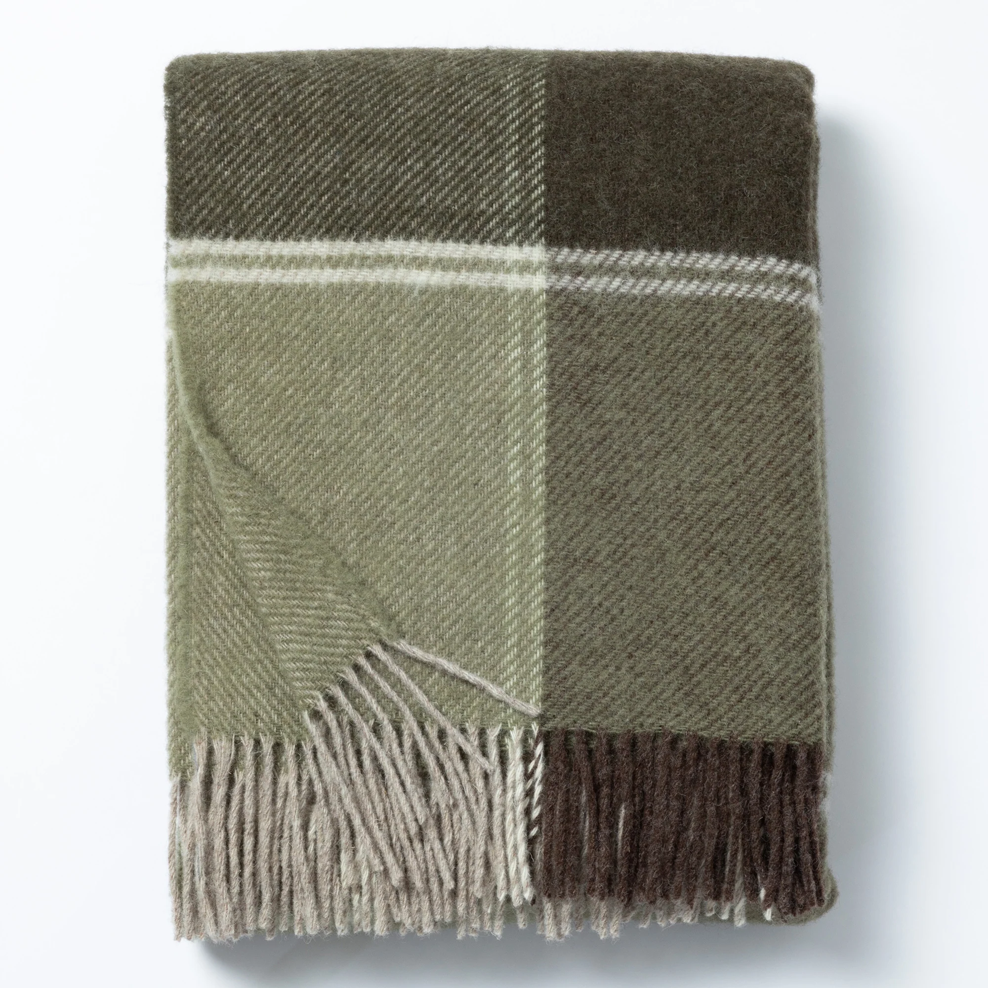 Ukrainian 100% Wool Fringed Throw Blanket - Image 35
