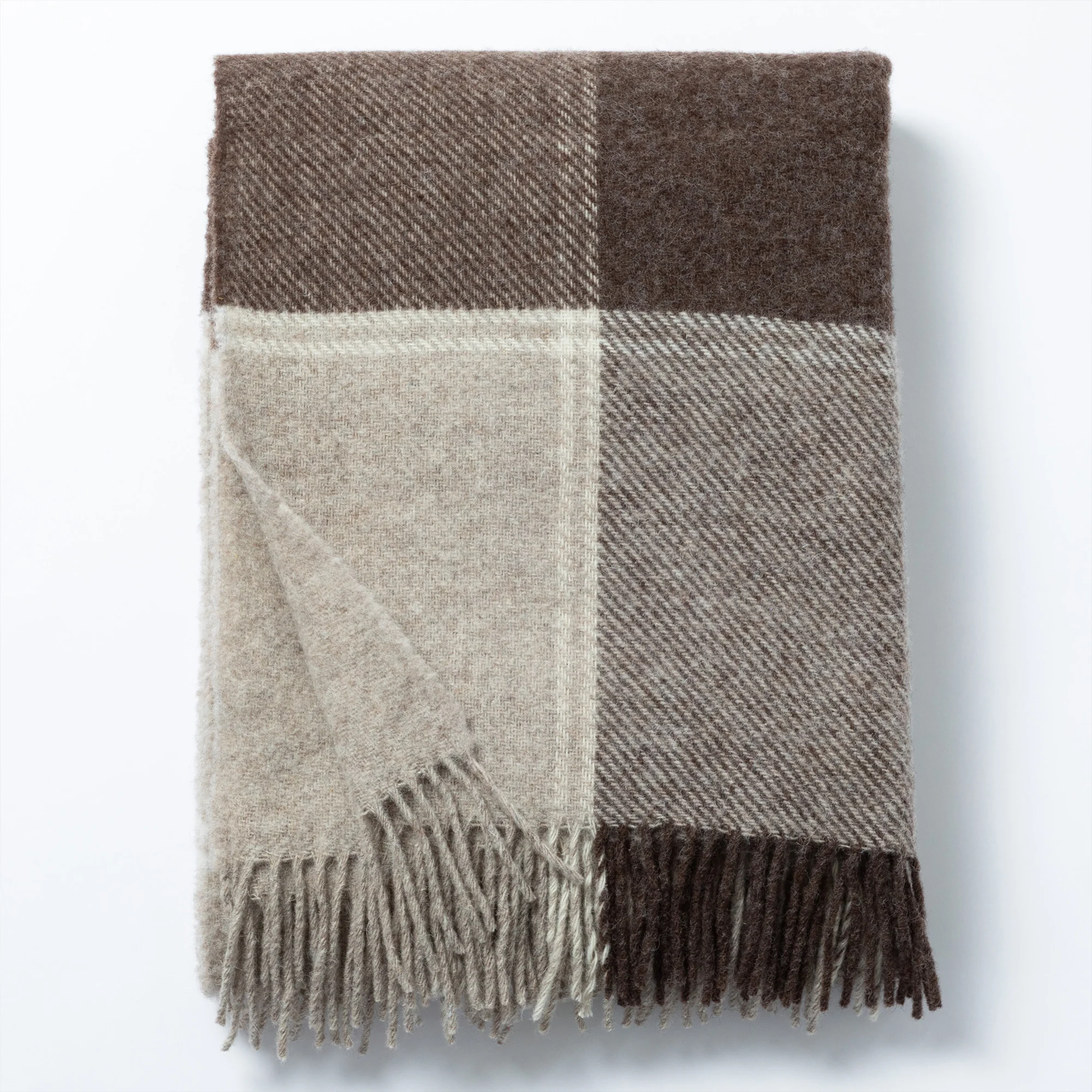 Ukrainian 100% Wool Fringed Throw Blanket - Image 38