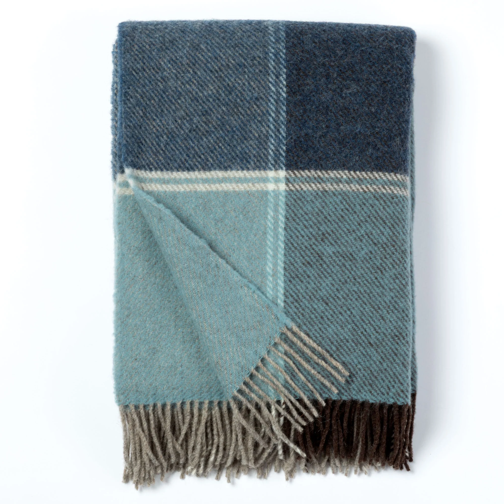 Ukrainian 100% Wool Fringed Throw Blanket - Image 7
