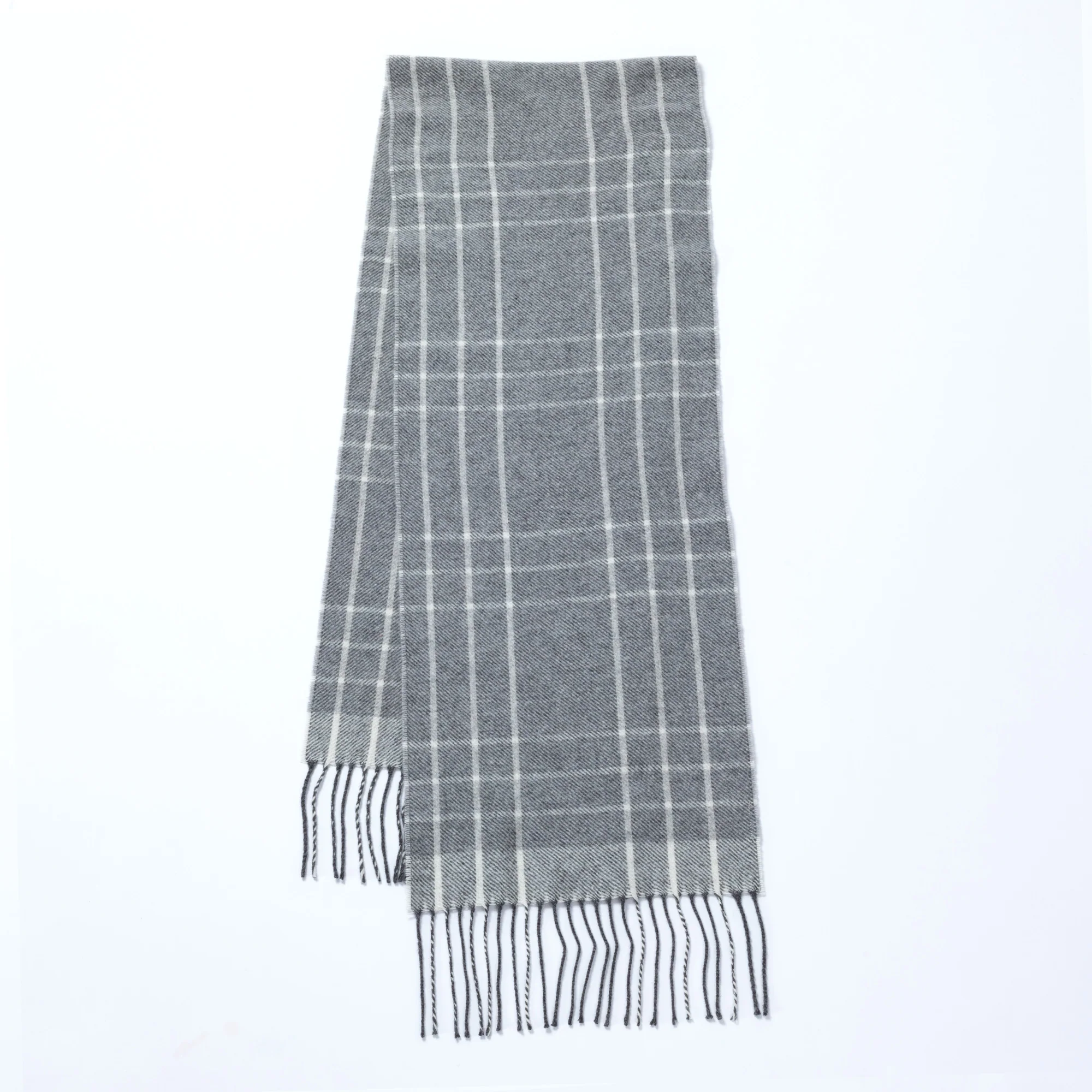Ukrainian Merino Wool & Cashmere Plaid Scarf - Image 31