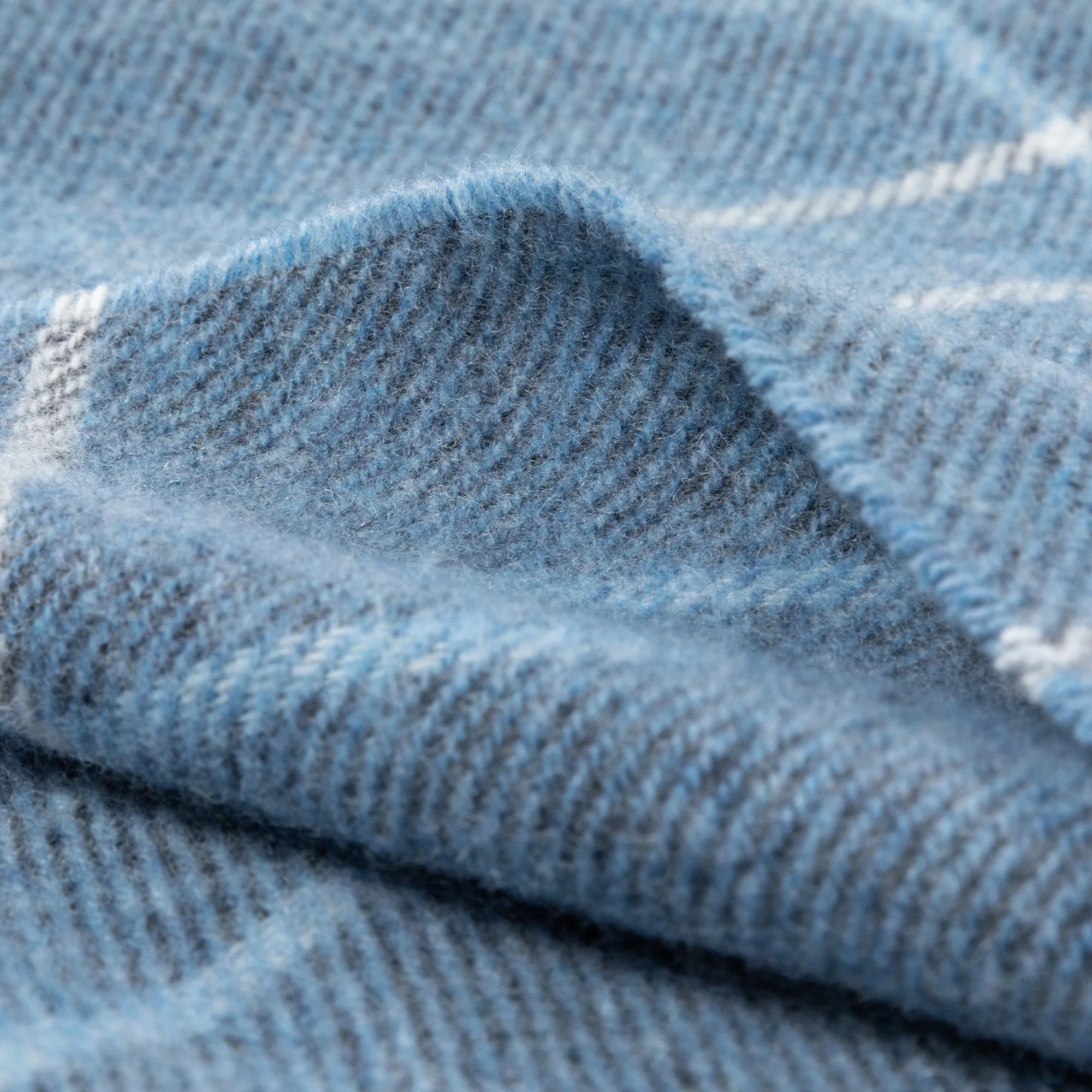 Ukrainian Merino Wool & Cashmere Plaid Shawl - Image 18