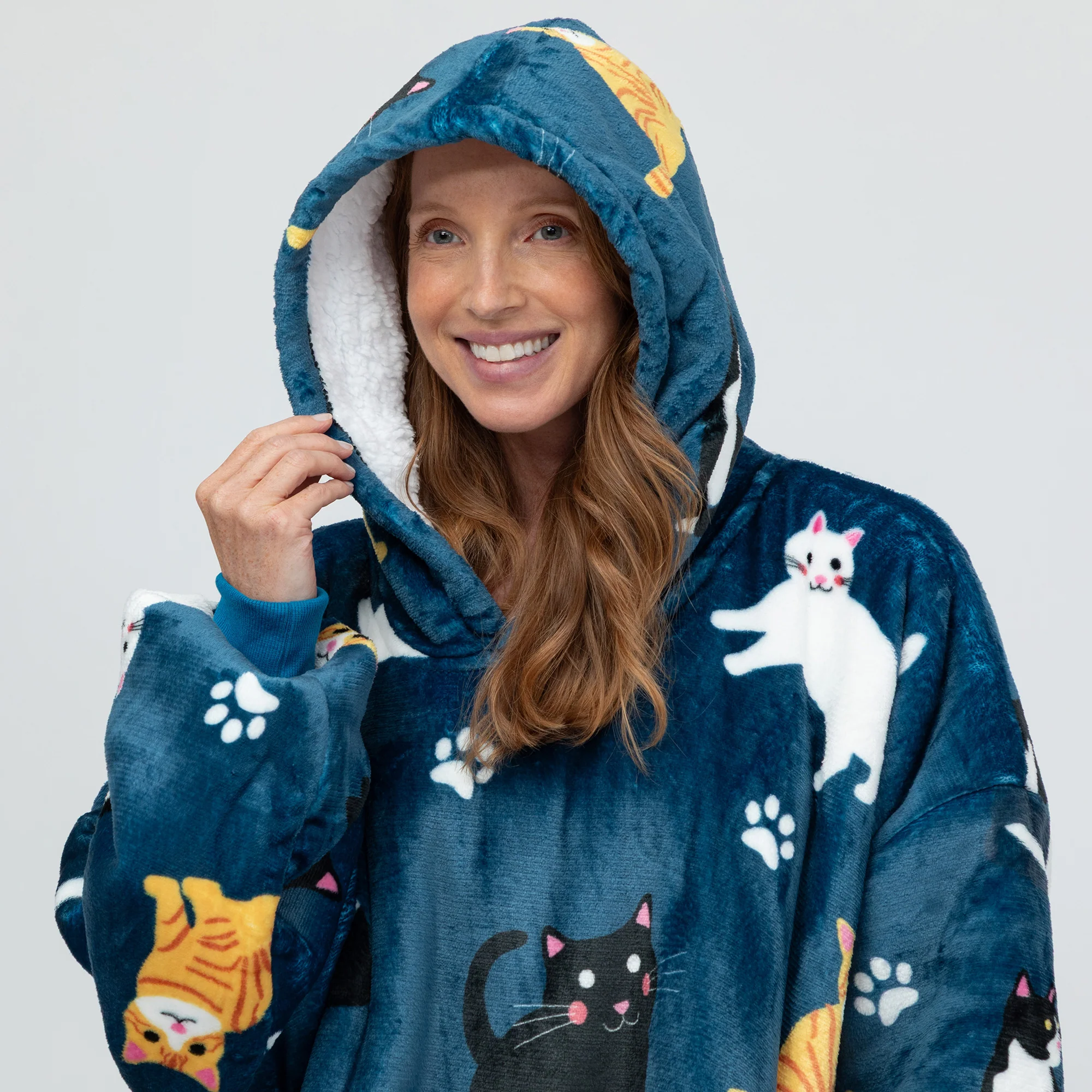Wearable Pet Pocket Hoodie Blanket - Image 36