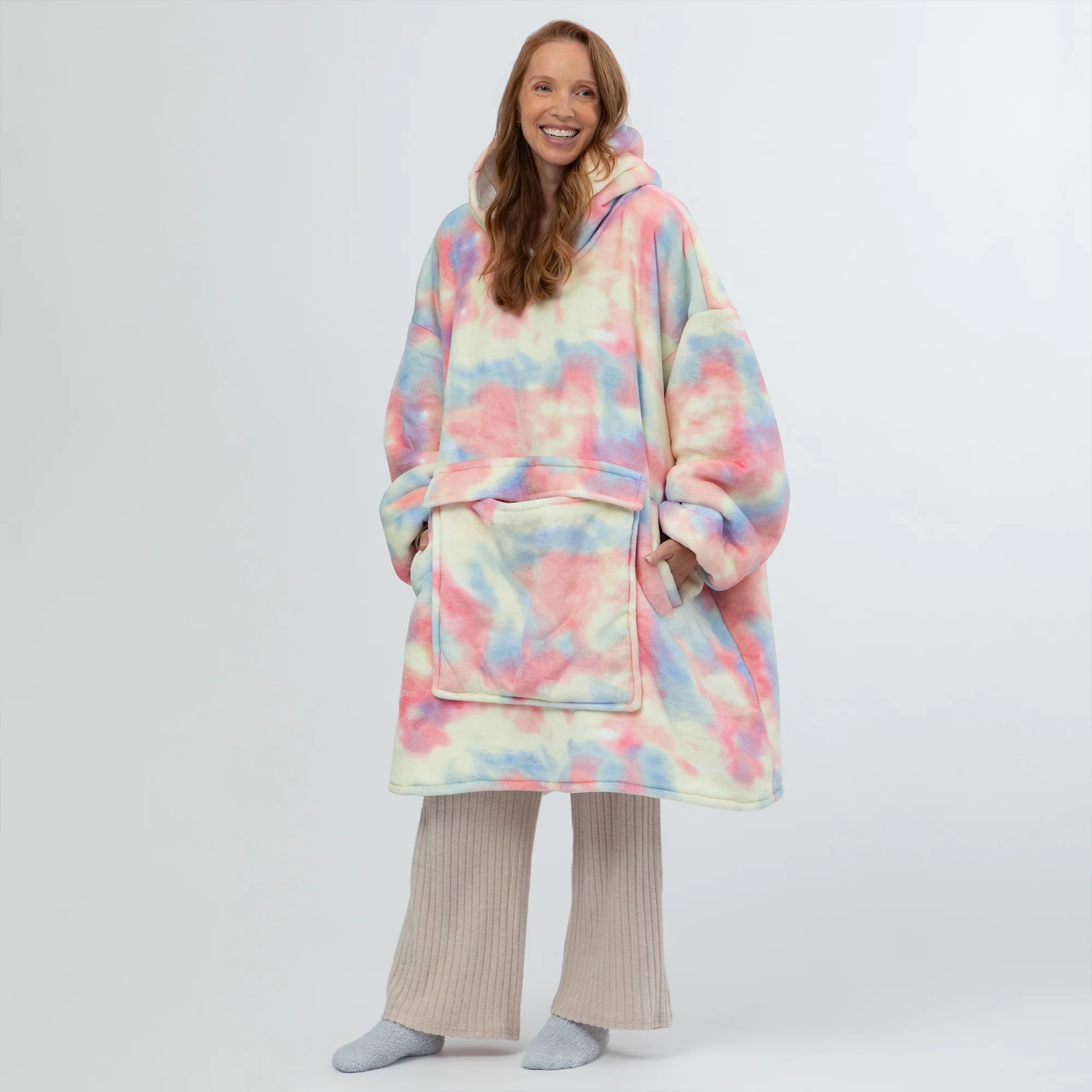 Wearable Pet Pocket Hoodie Blanket - Image 41