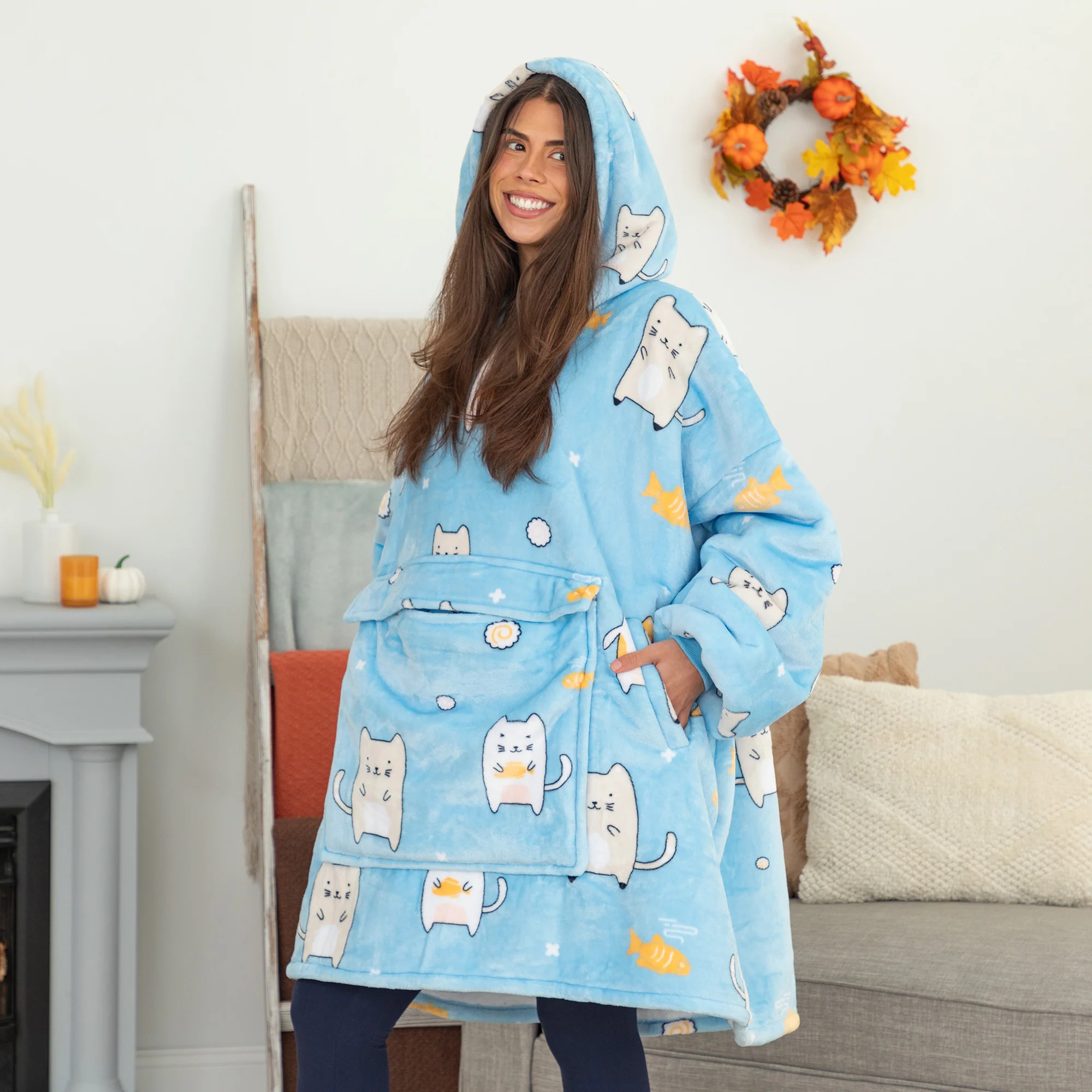 Wearable Pet Pocket Hoodie Blanket - Image 6