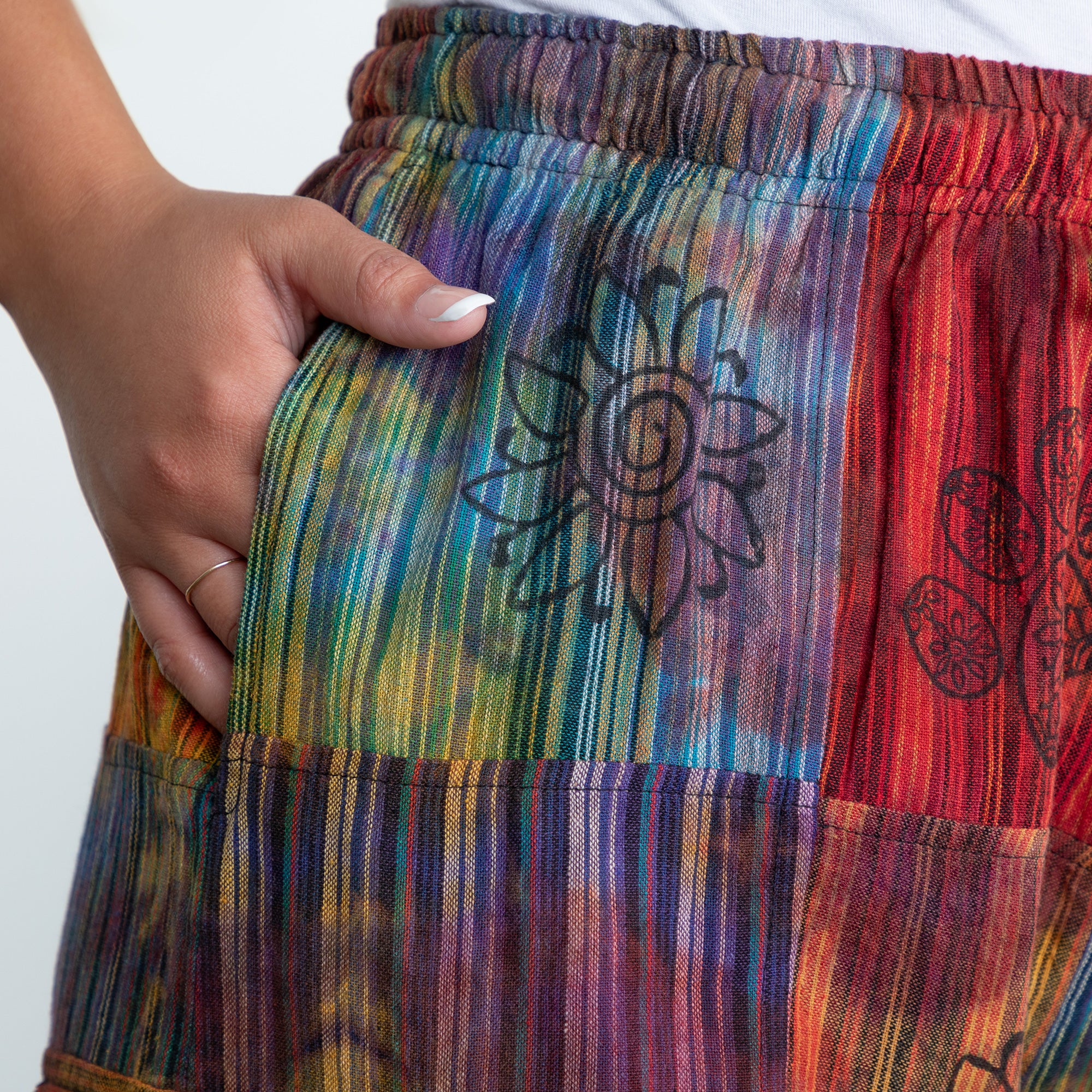 Tie-Dye Patchwork Paw Print Pants - Image 14
