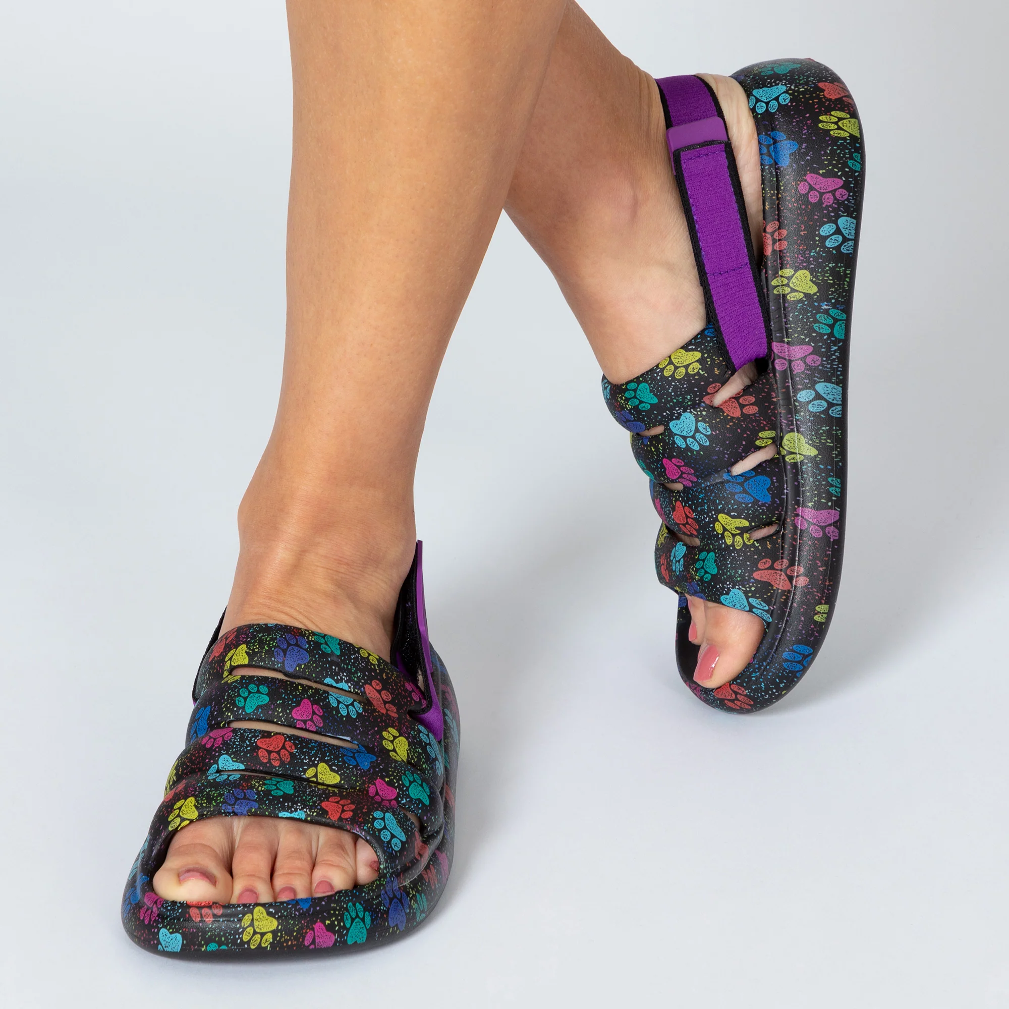 Paw Print Slingback Convertible Sandals - Image 4