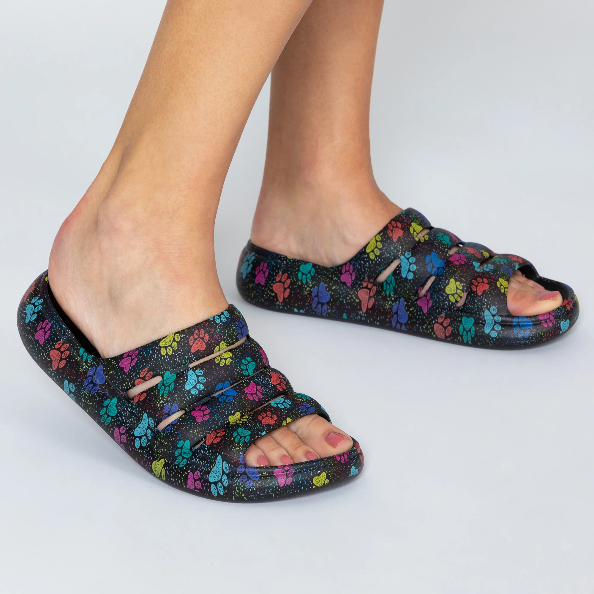 Paw Print Slingback Convertible Sandals - Image 5