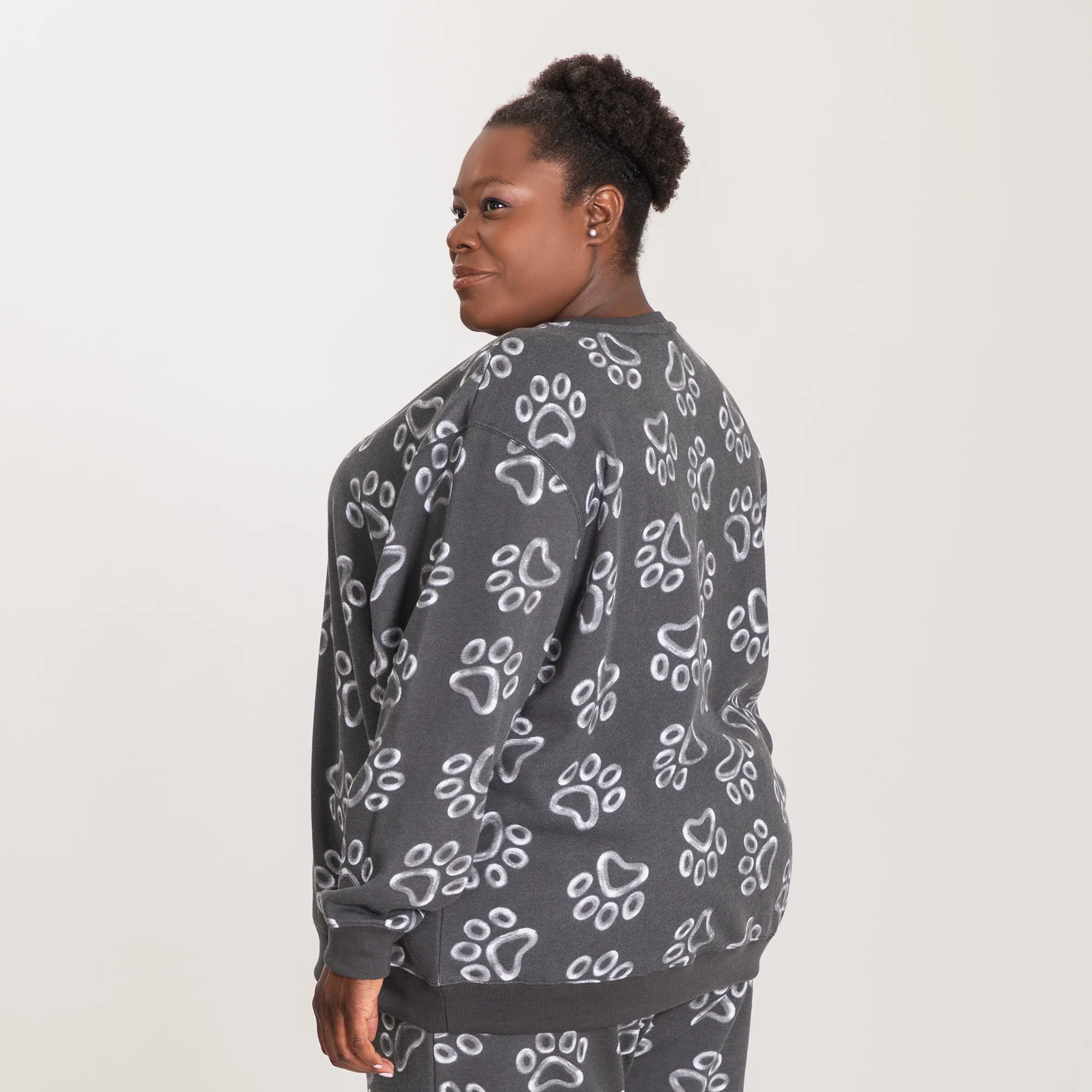 All Over Chalk Paw Sweatshirt - Image 3