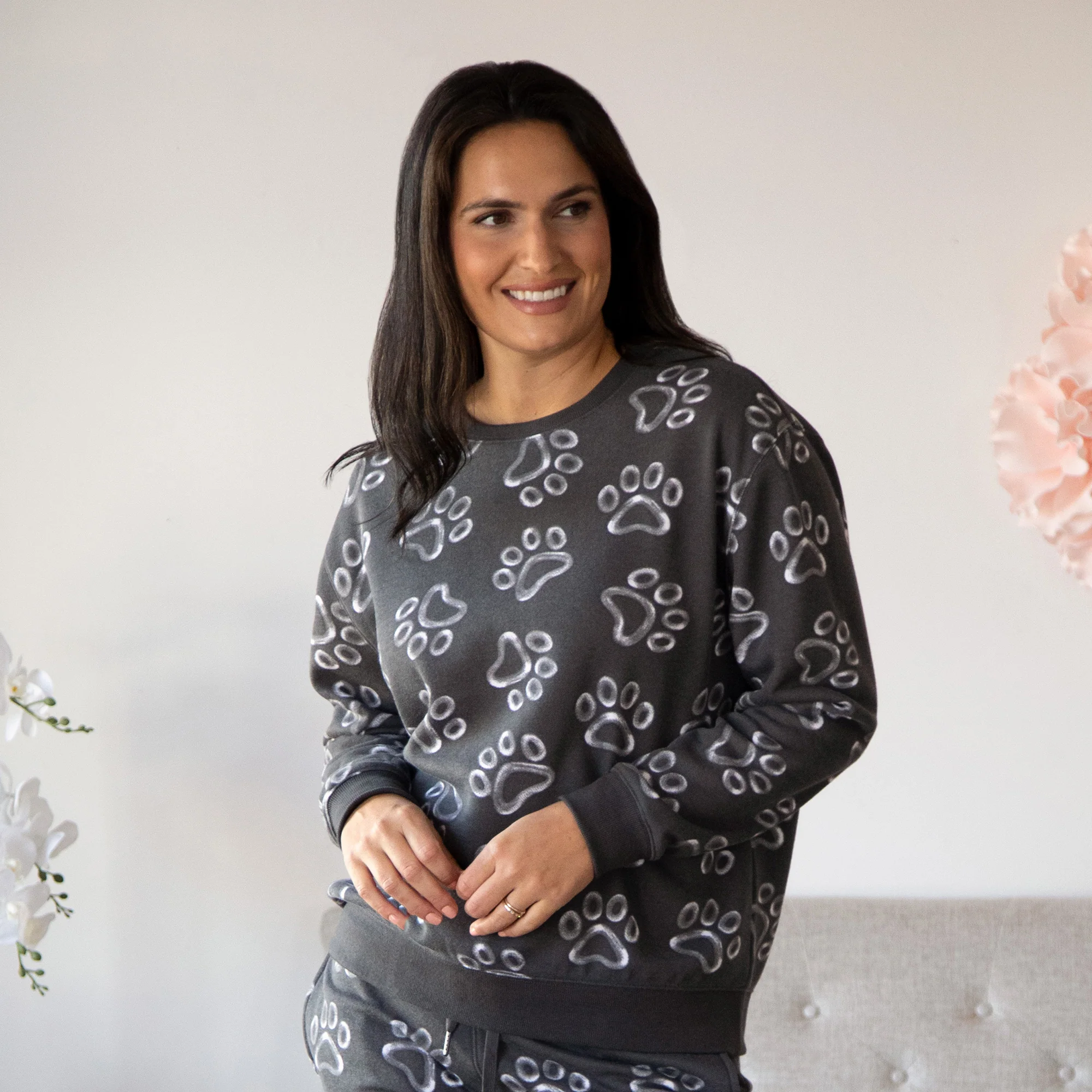 All Over Chalk Paw Sweatshirt - Image 5