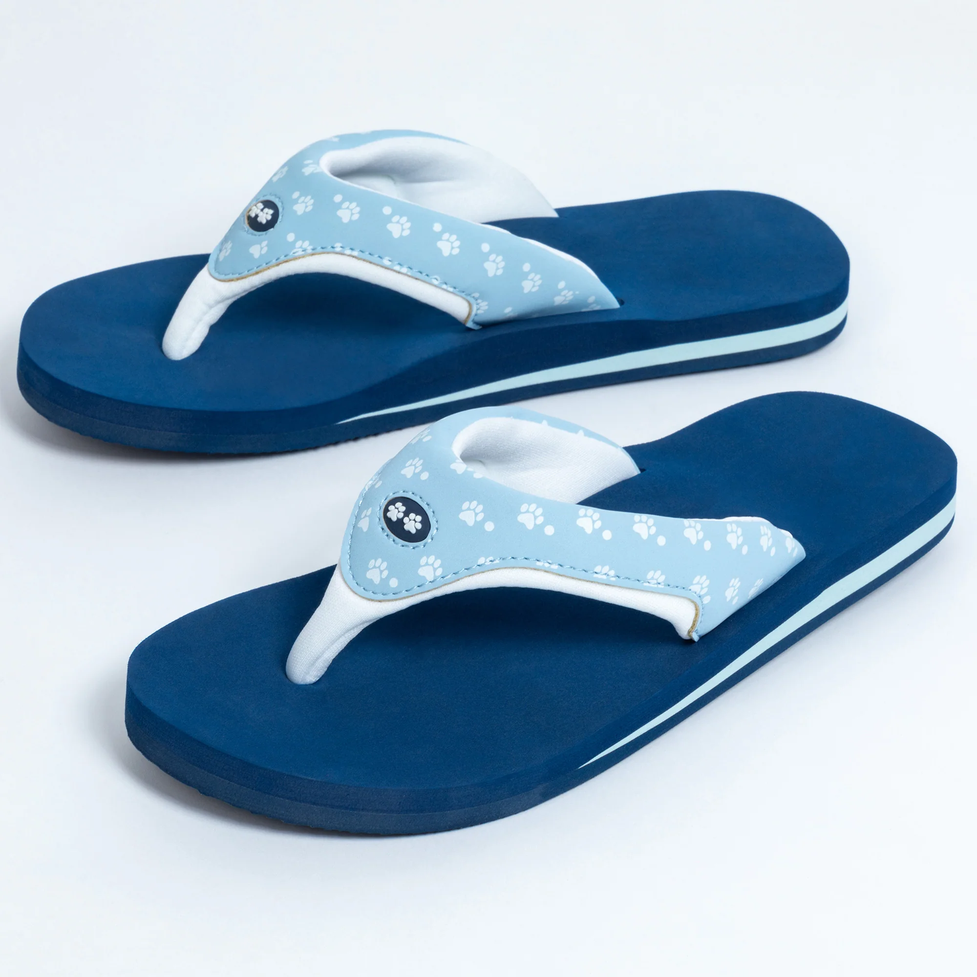 Cushy Comfort Paw Print Flip Flops - Image 7