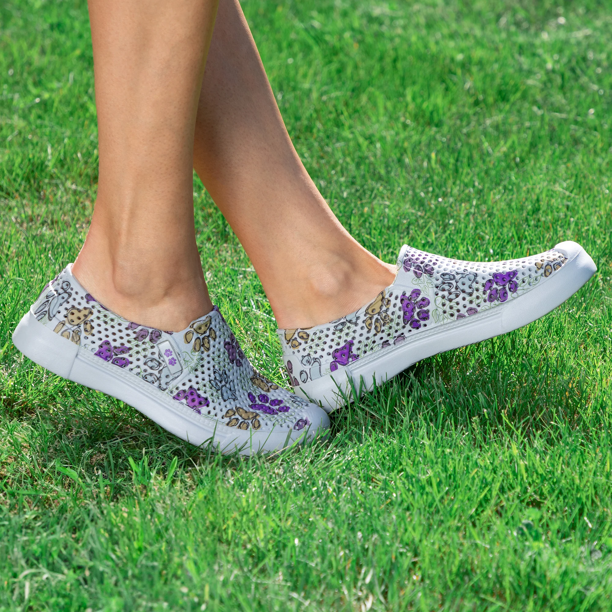 Paw Print Lightweight Slip-On Shoes - Image 12