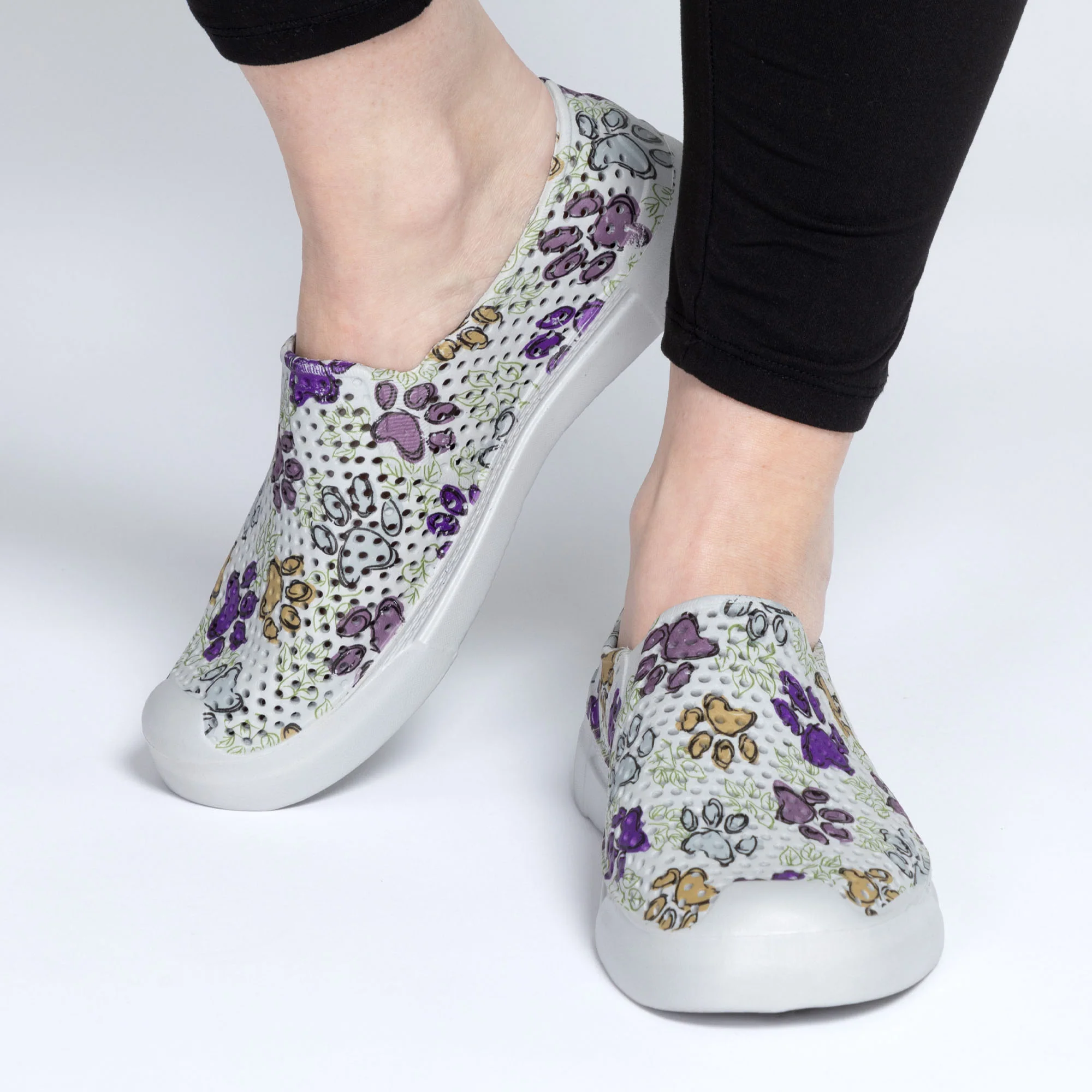 Paw Print Lightweight Slip-On Shoes - Image 15