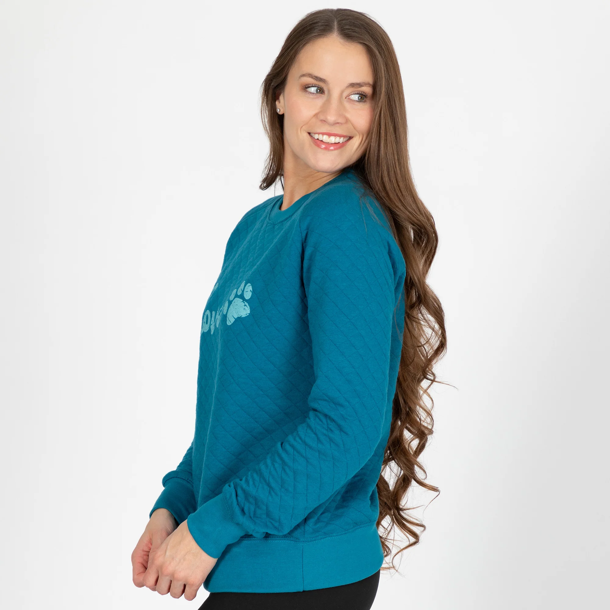 Quilted Love Paw Crewneck Sweatshirt - Image 9