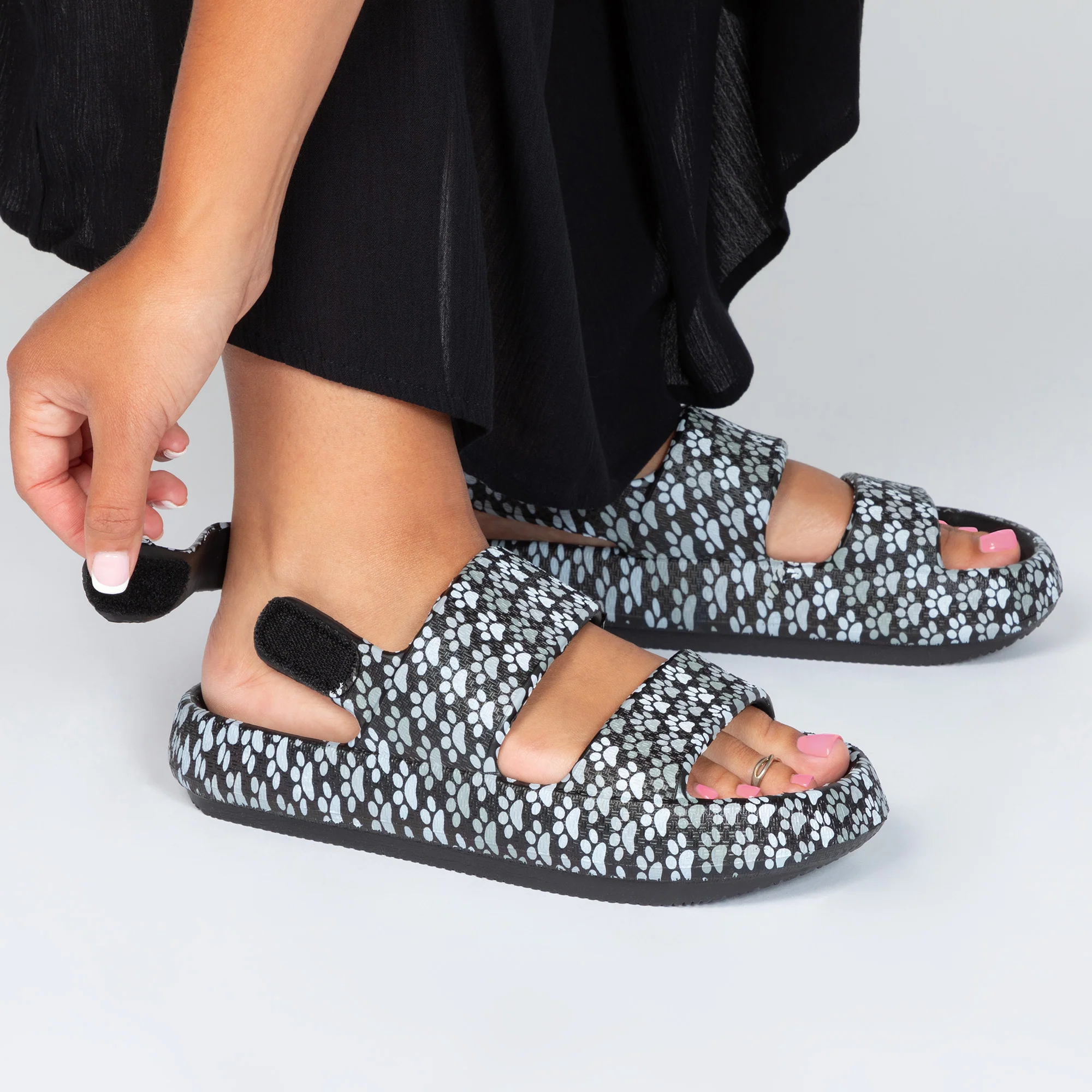 Paw Print Pillow Slingback Sandals - Image 10