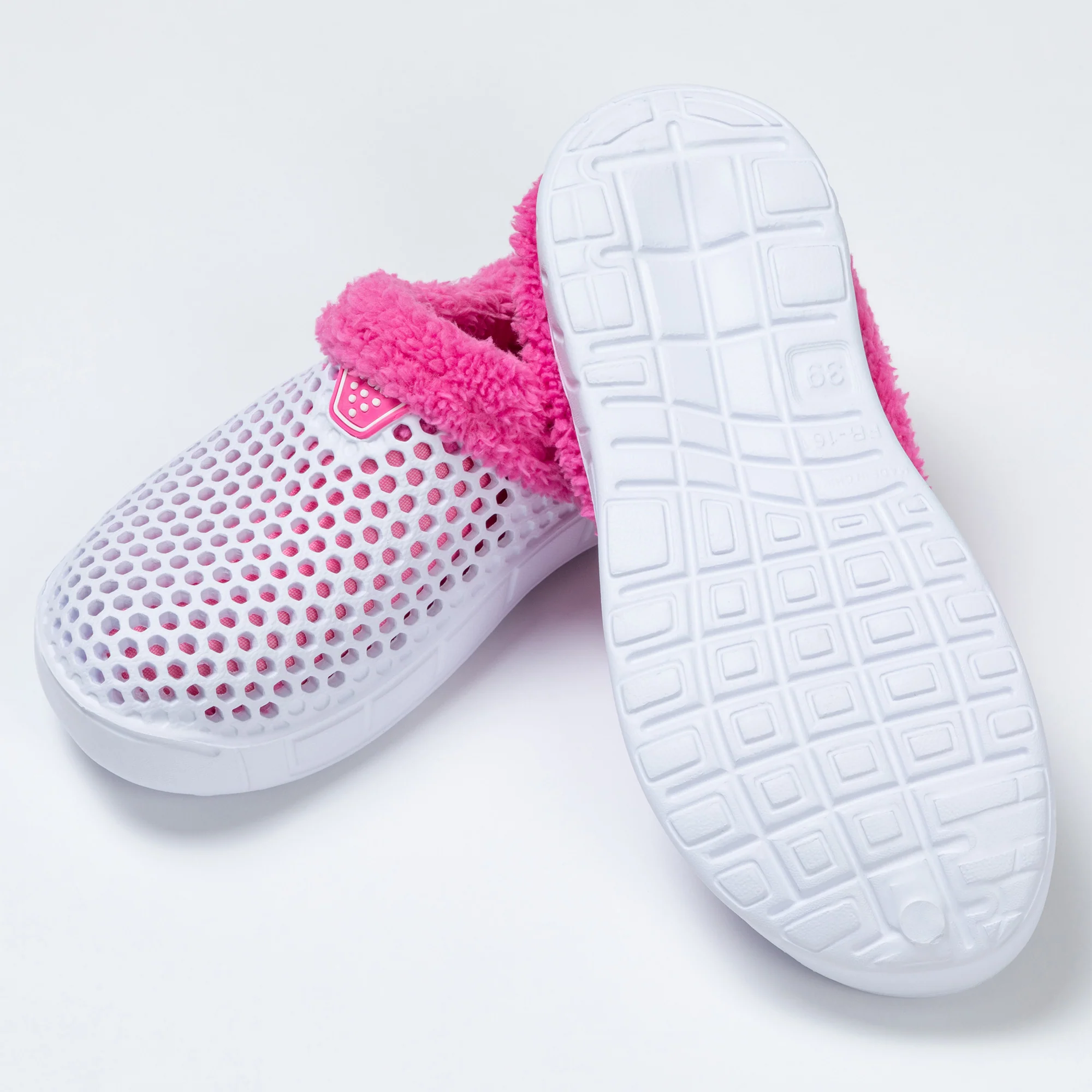 On the Go Plush Sherpa Fleece-Lined Rubber Clogs - Image 7