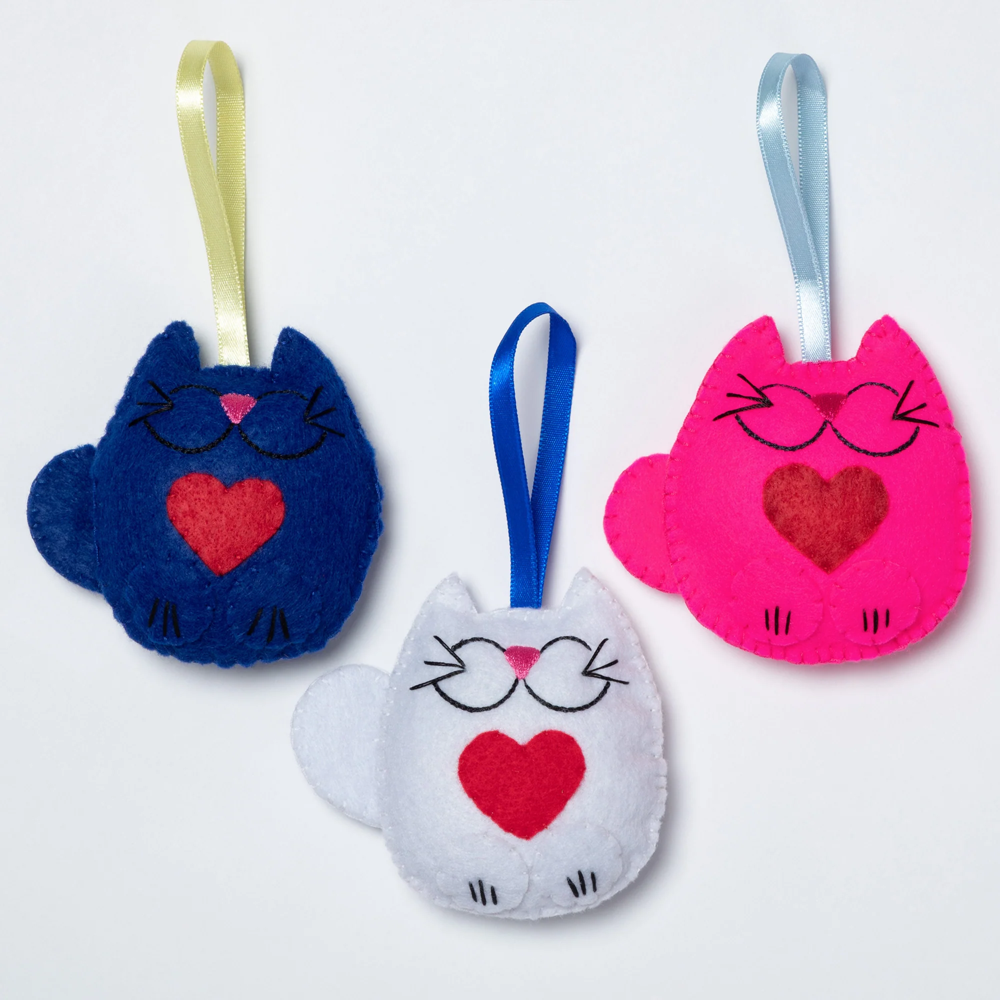 Stuffed Cat Ornaments - Set of 3 - Image 2