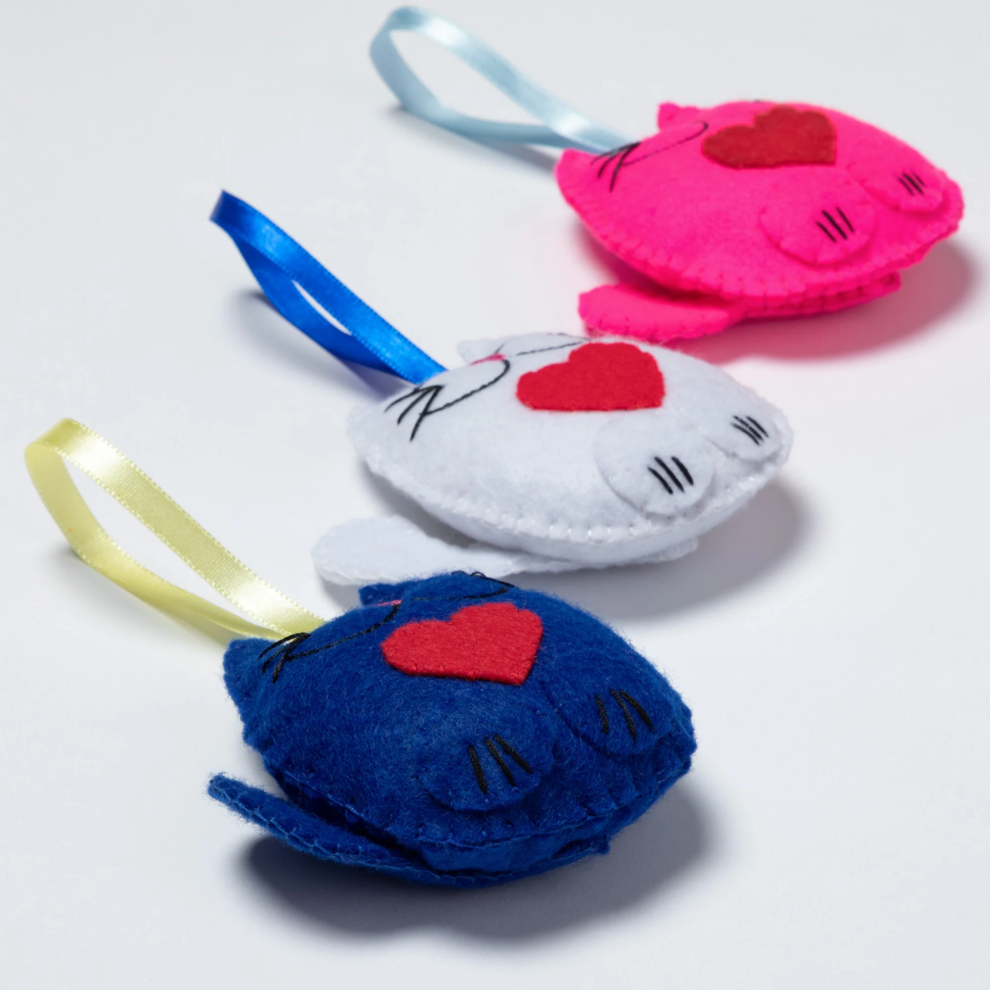 Stuffed Cat Ornaments - Set of 3 - Image 3