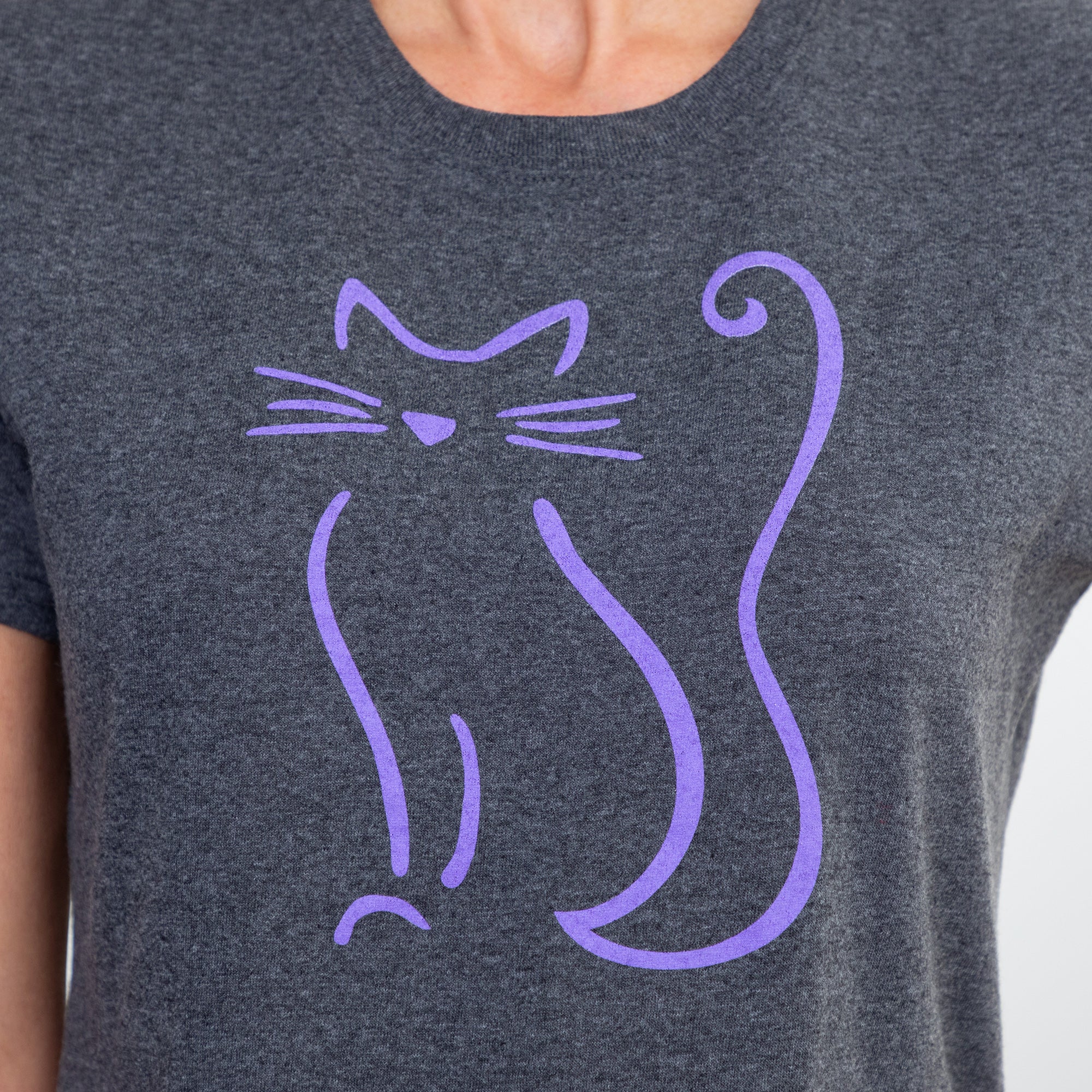 Cat Sketch Short Sleeve Tee - Image 6