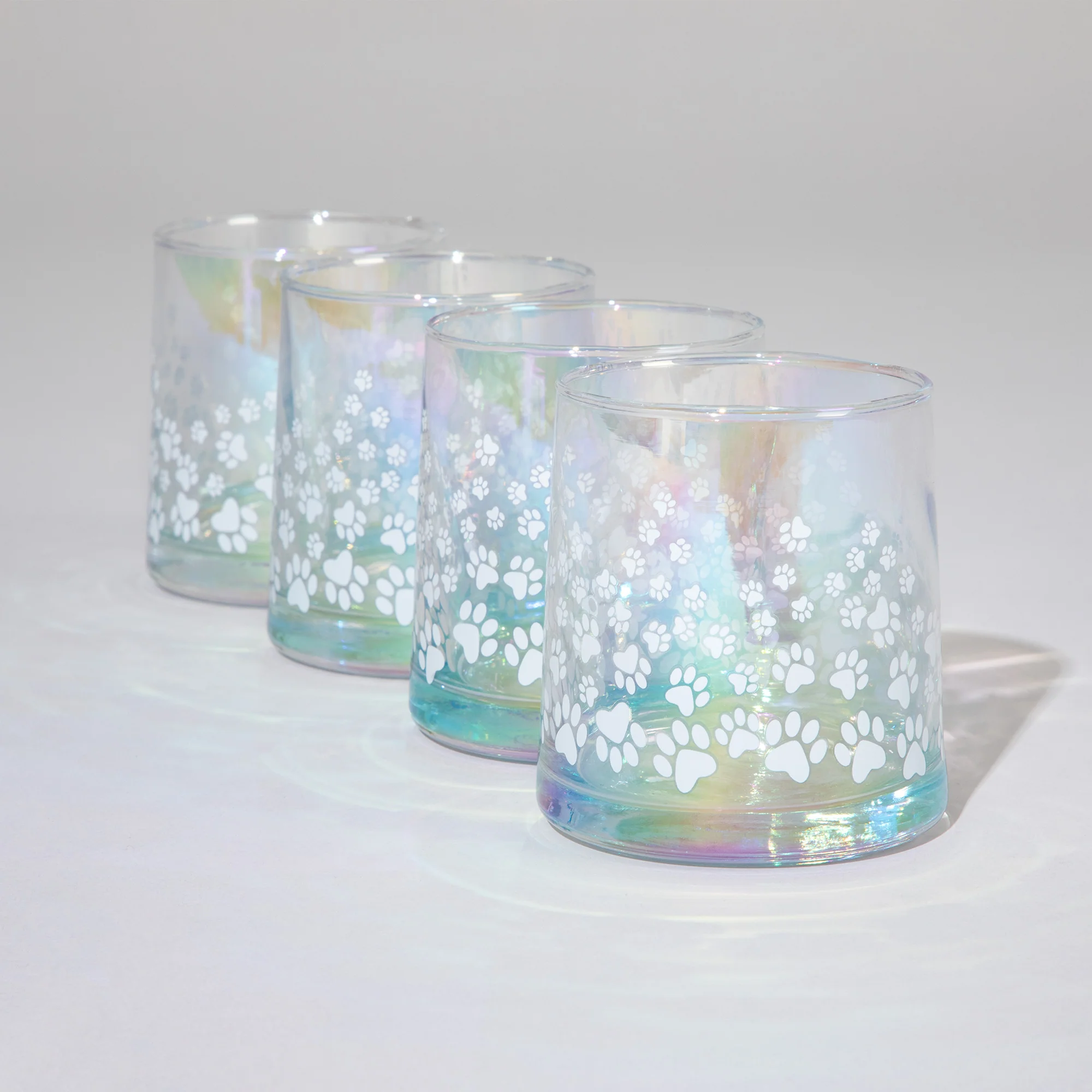 Pearl Iridescent Glass - Set of 4 - Image 4