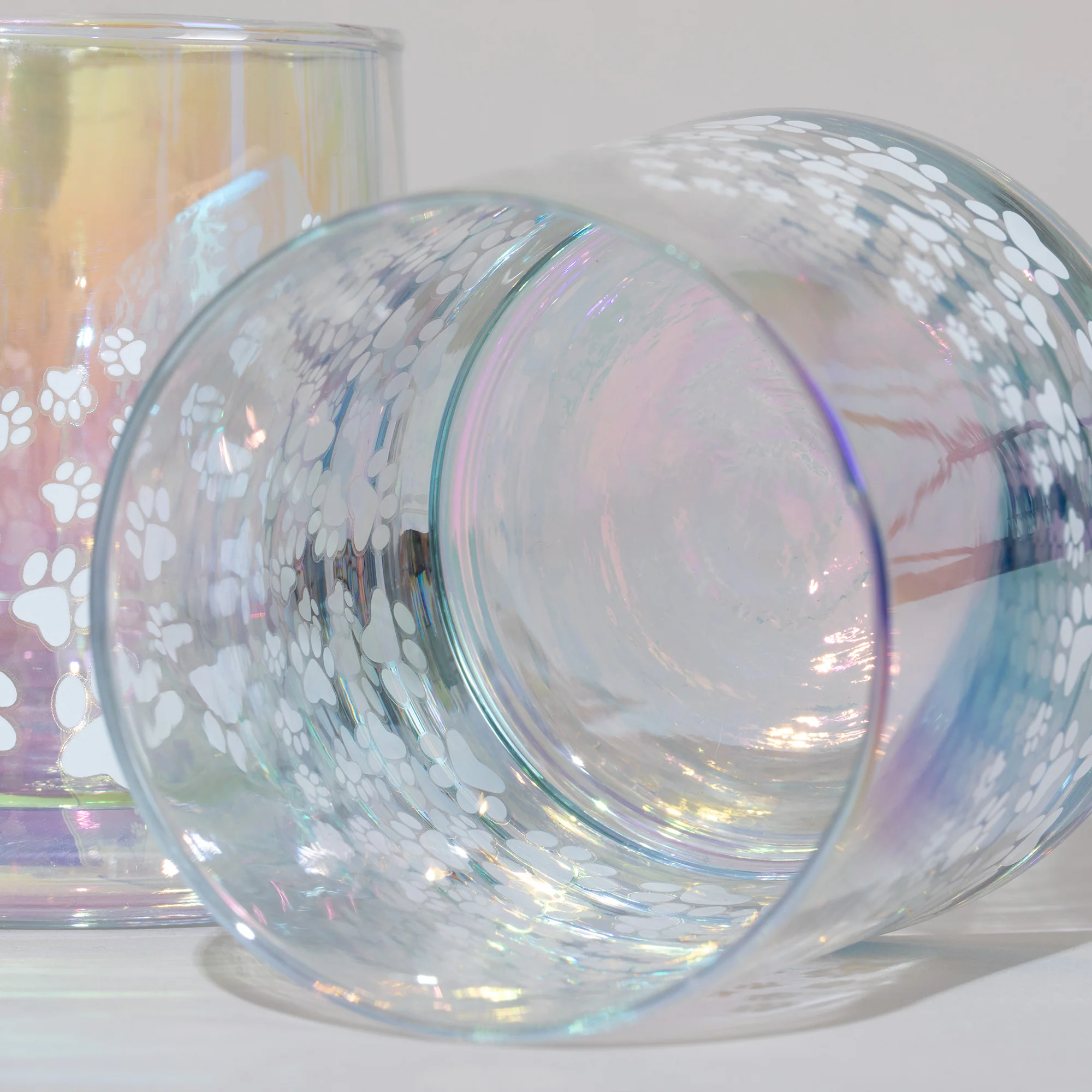 Pearl Iridescent Glass - Set of 4 - Image 5