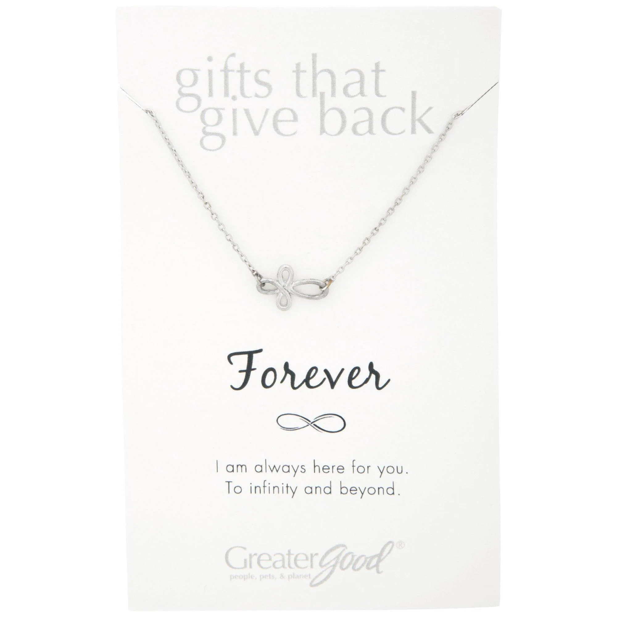 Infinite Strength of Love Pewter Necklace - Image 3