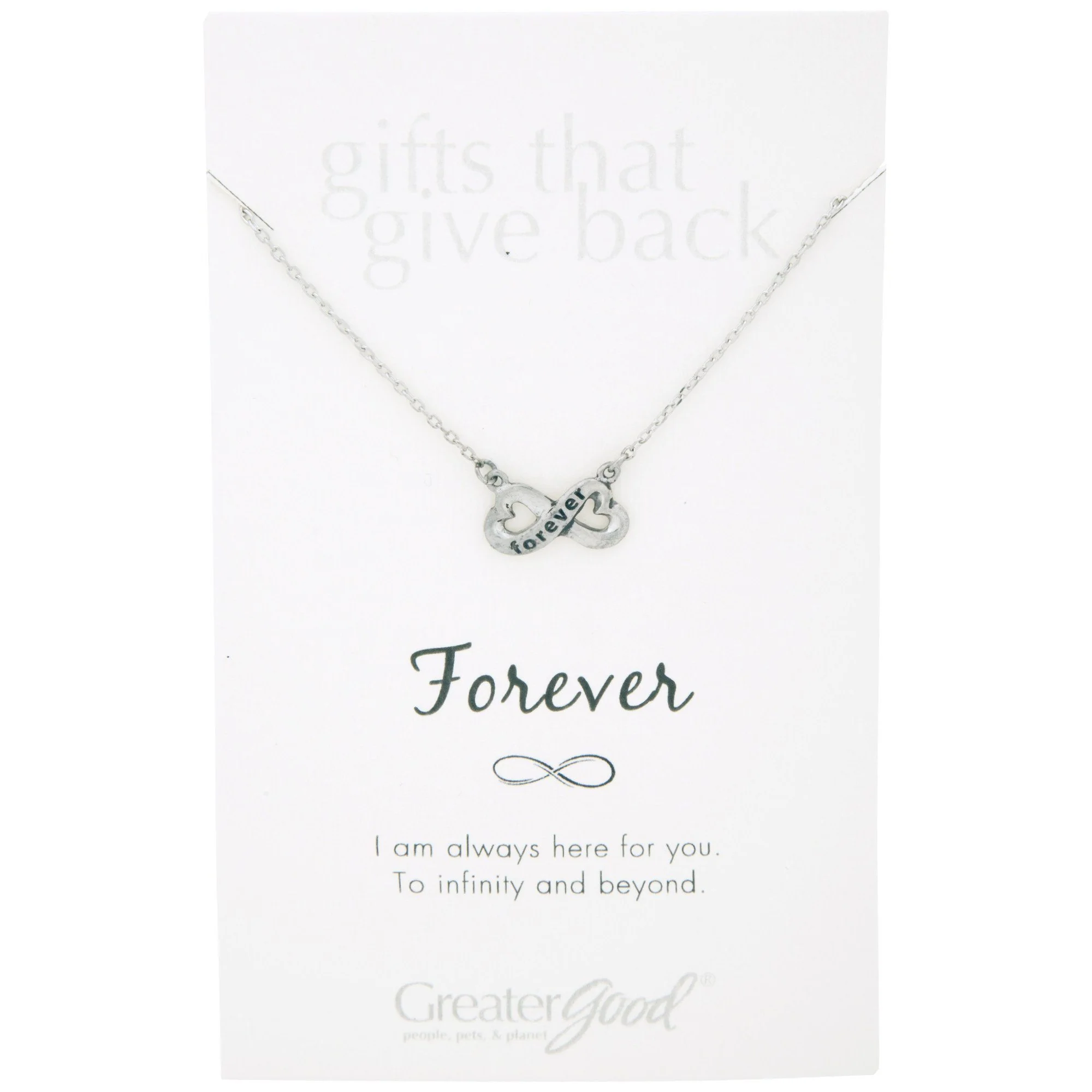 Infinite Strength of Love Pewter Necklace - Image 4