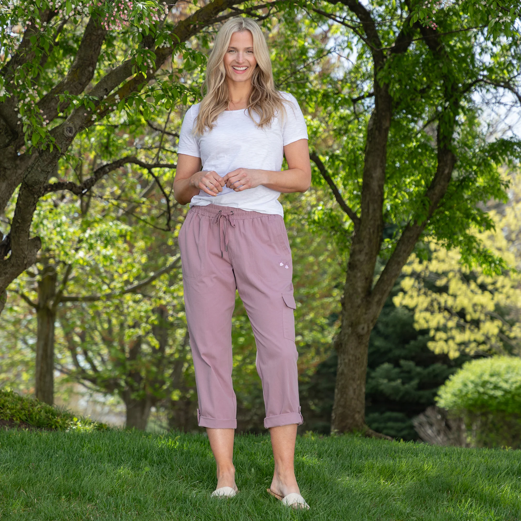 Paw Print Convertible Pants