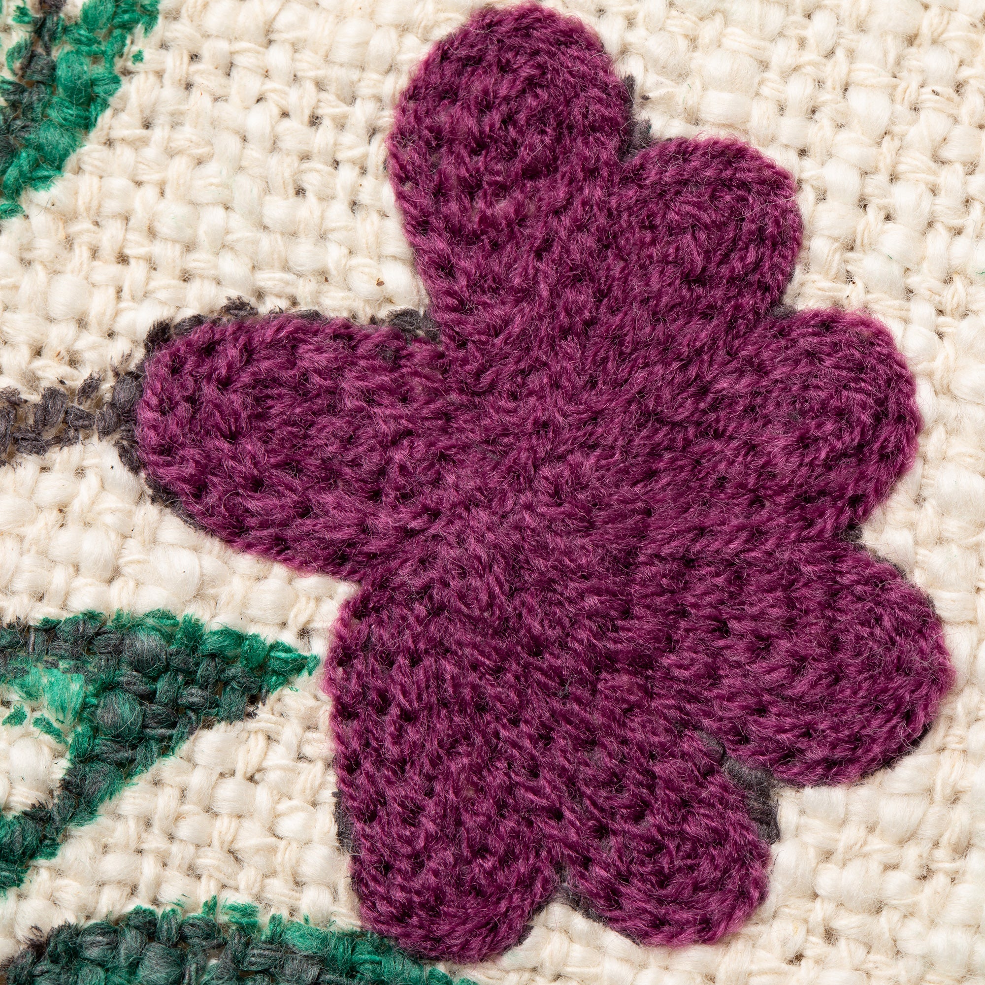 Woven Floral Block Print Throw Blanket - Image 7