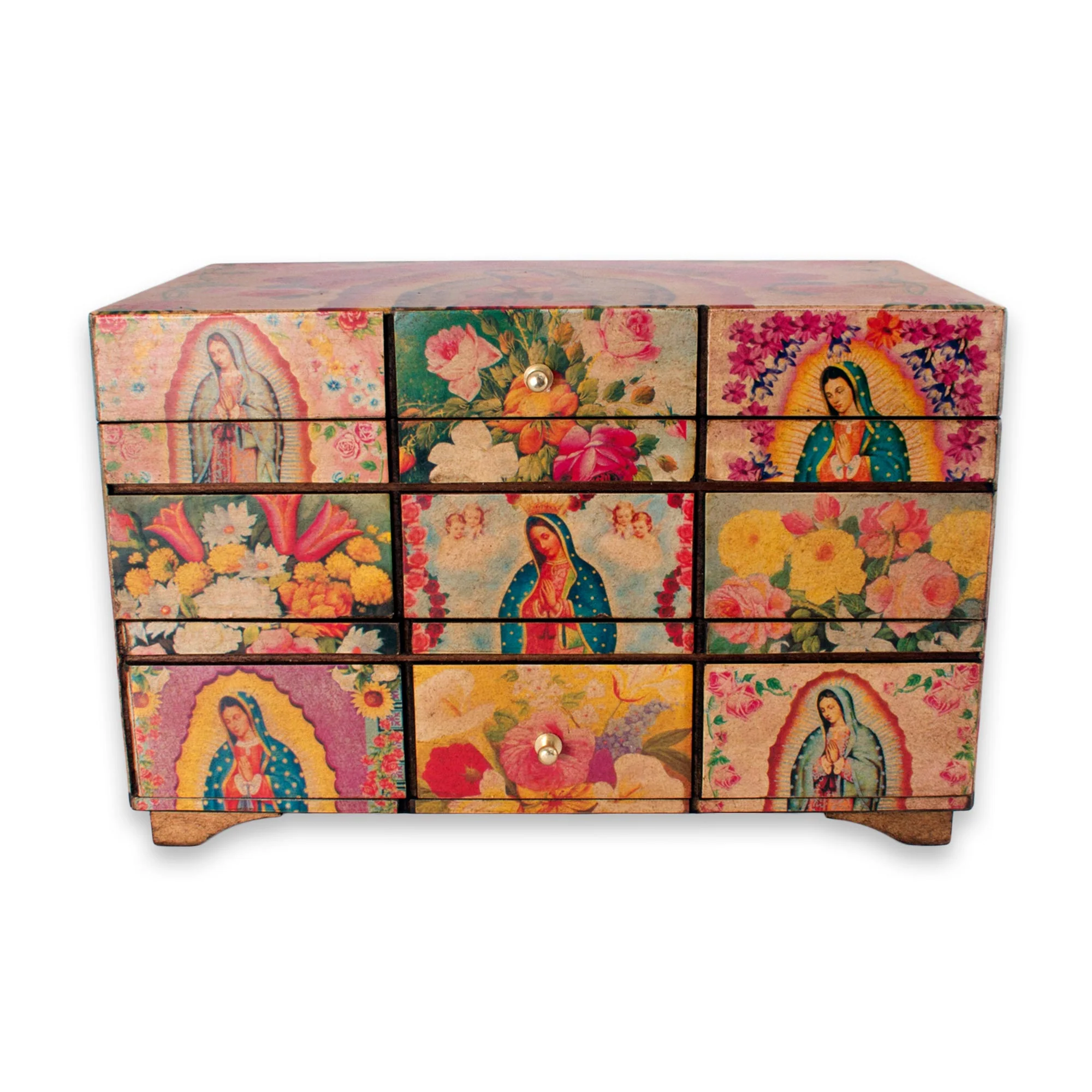 A Bouquet for My Guadalupe Catholic Wood Decorative Box - Image 5