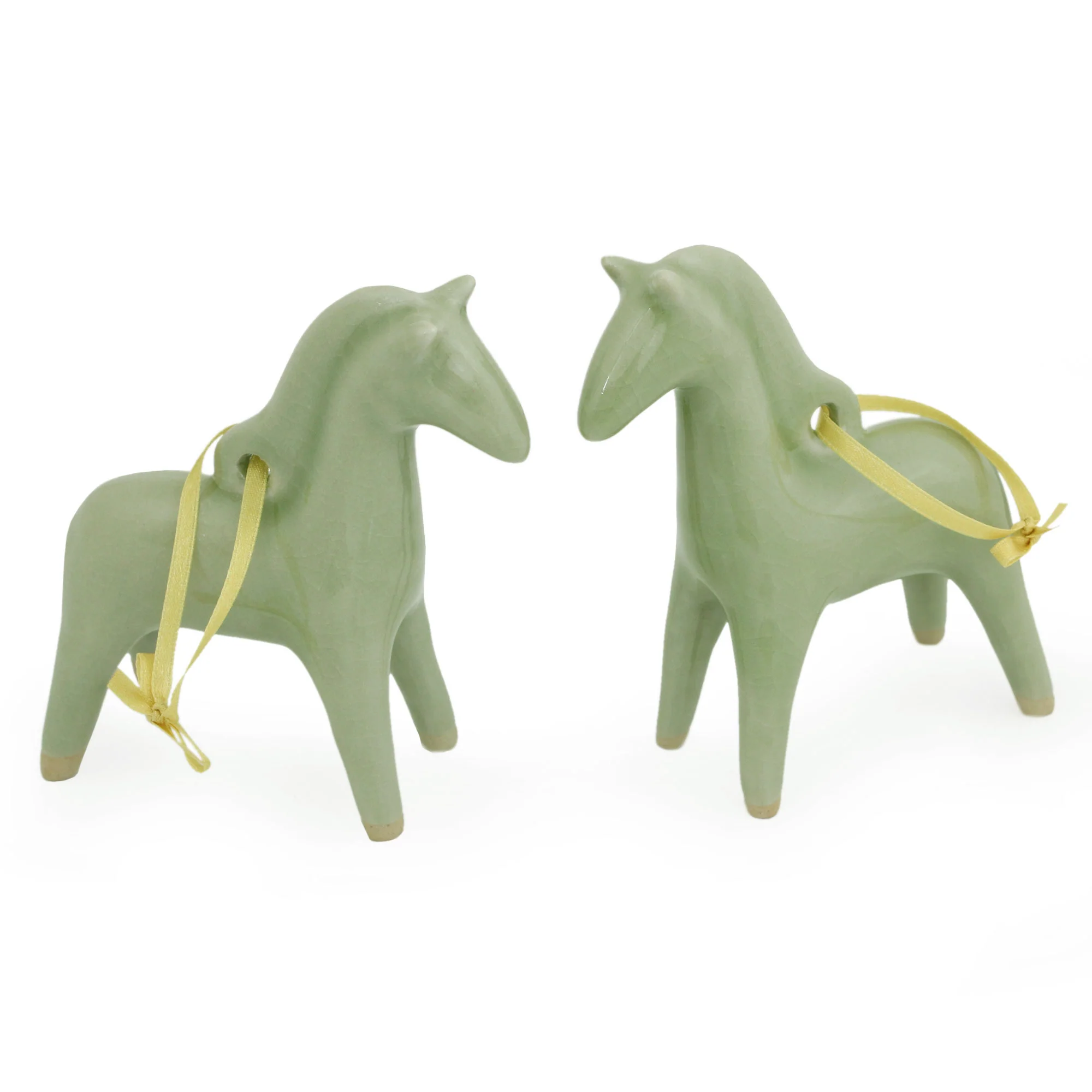 A Season For Horses Ceramic Ornament Set of 2 - Image 2