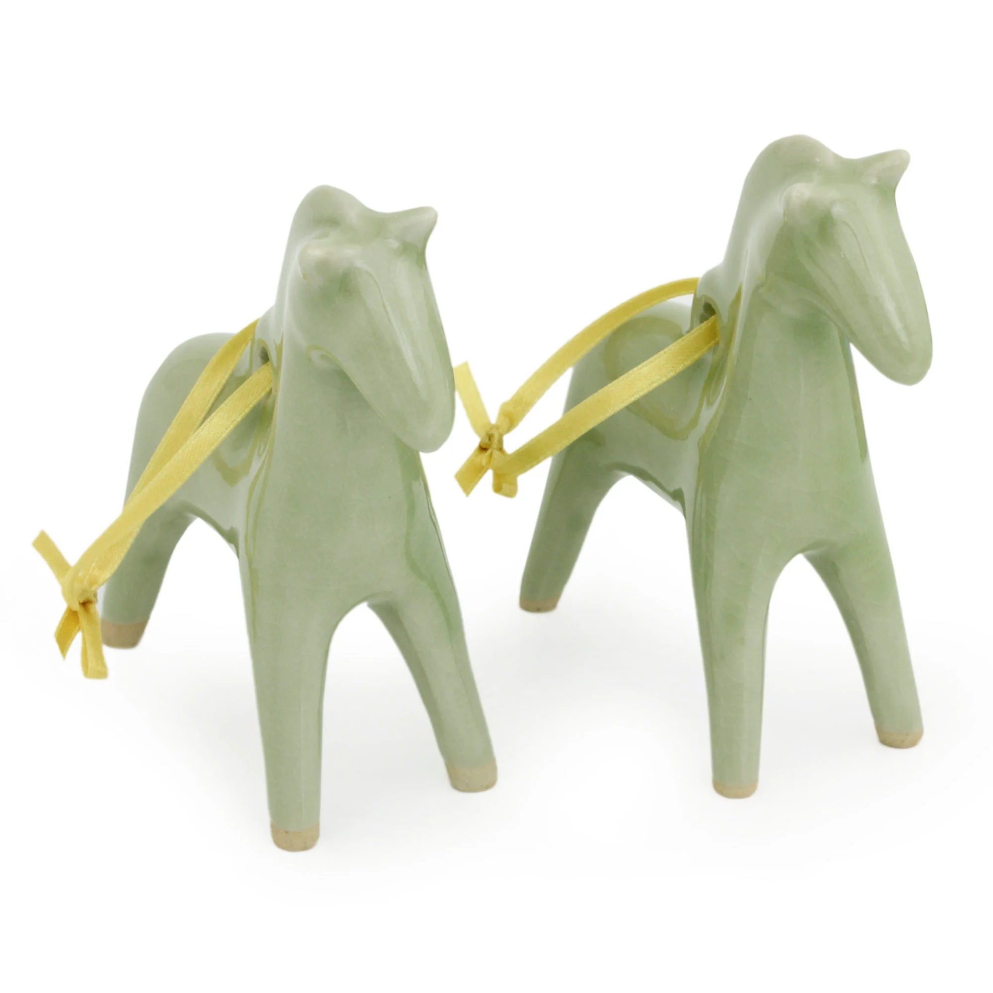 A Season For Horses Ceramic Ornament Set of 2 - Image 3