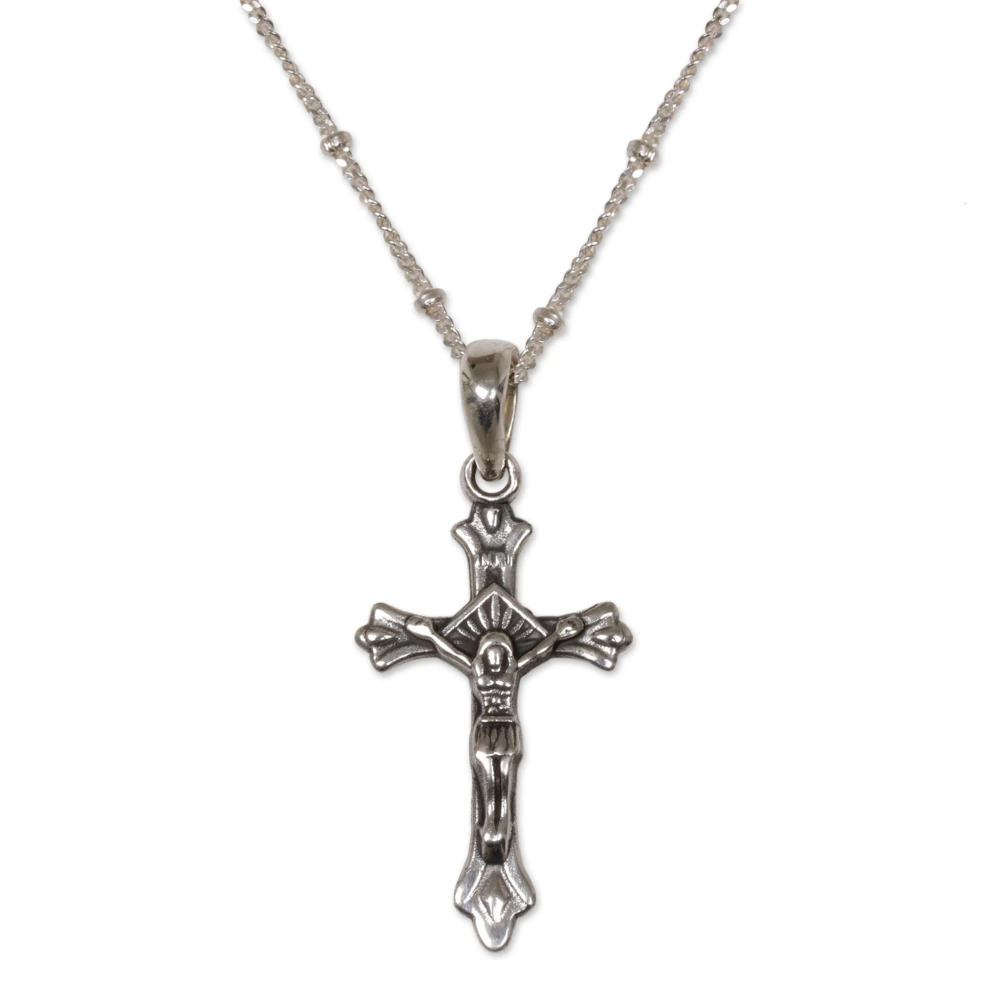 Accompanied by Christ Silver Chain Necklace - Image 2