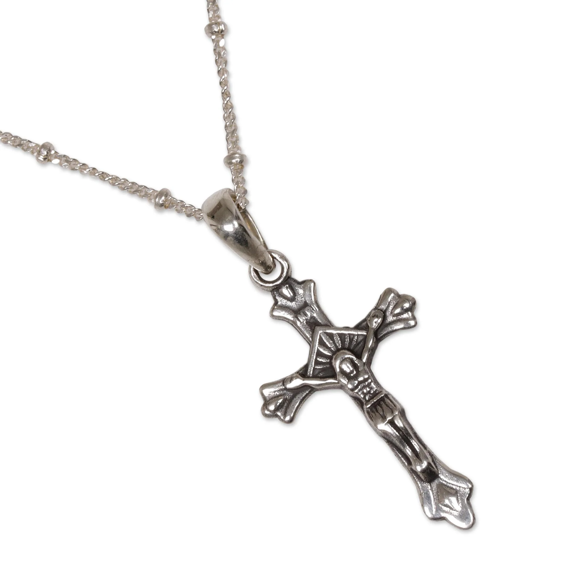 Accompanied by Christ Silver Chain Necklace - Image 4