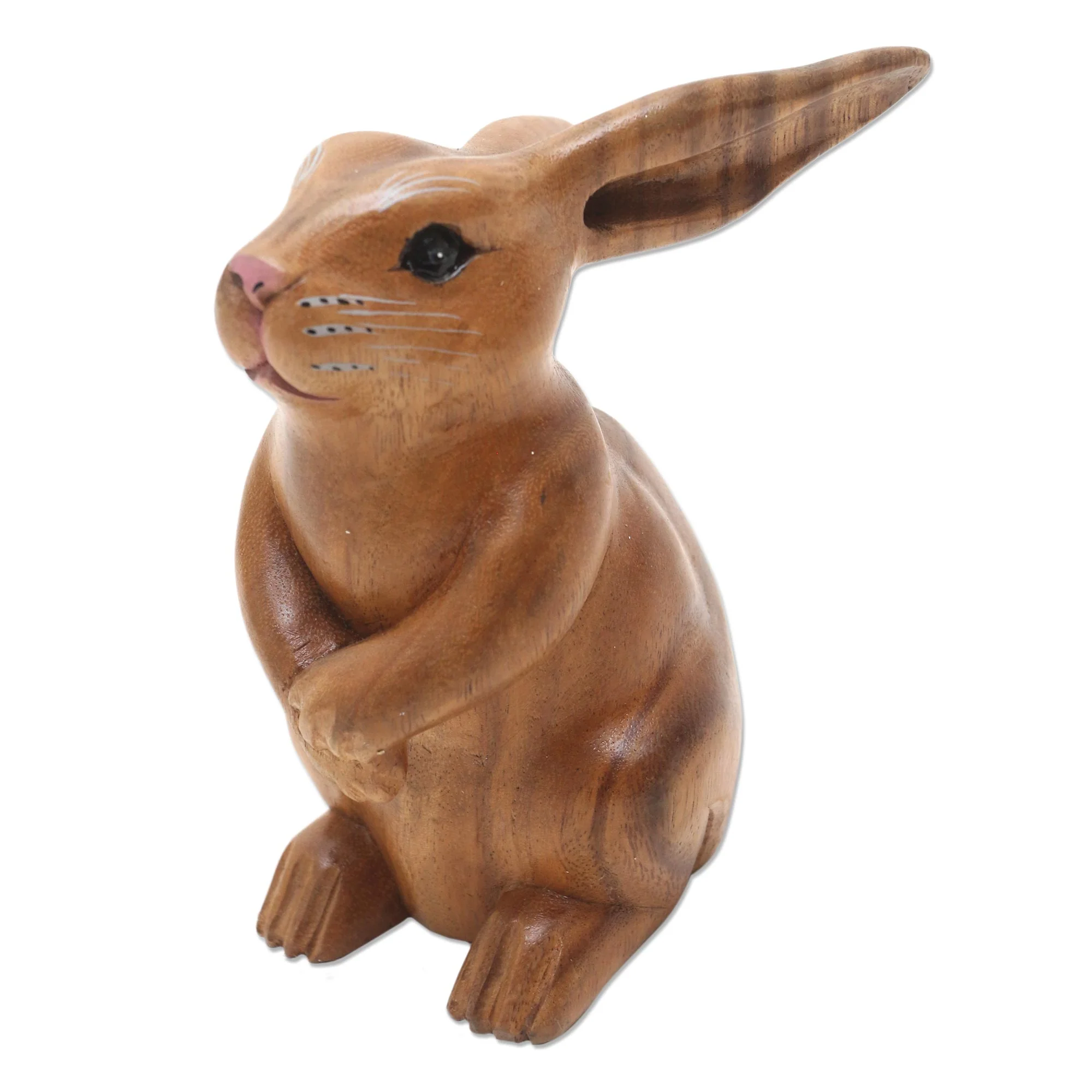 Adorable Rabbit in Brown Handmade Brown Bunny Sculpture - Image 4