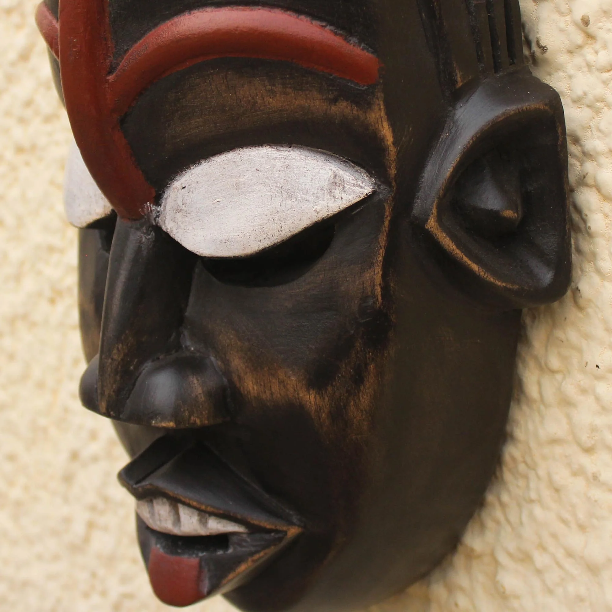 African Ghost African wood mask - Image 4